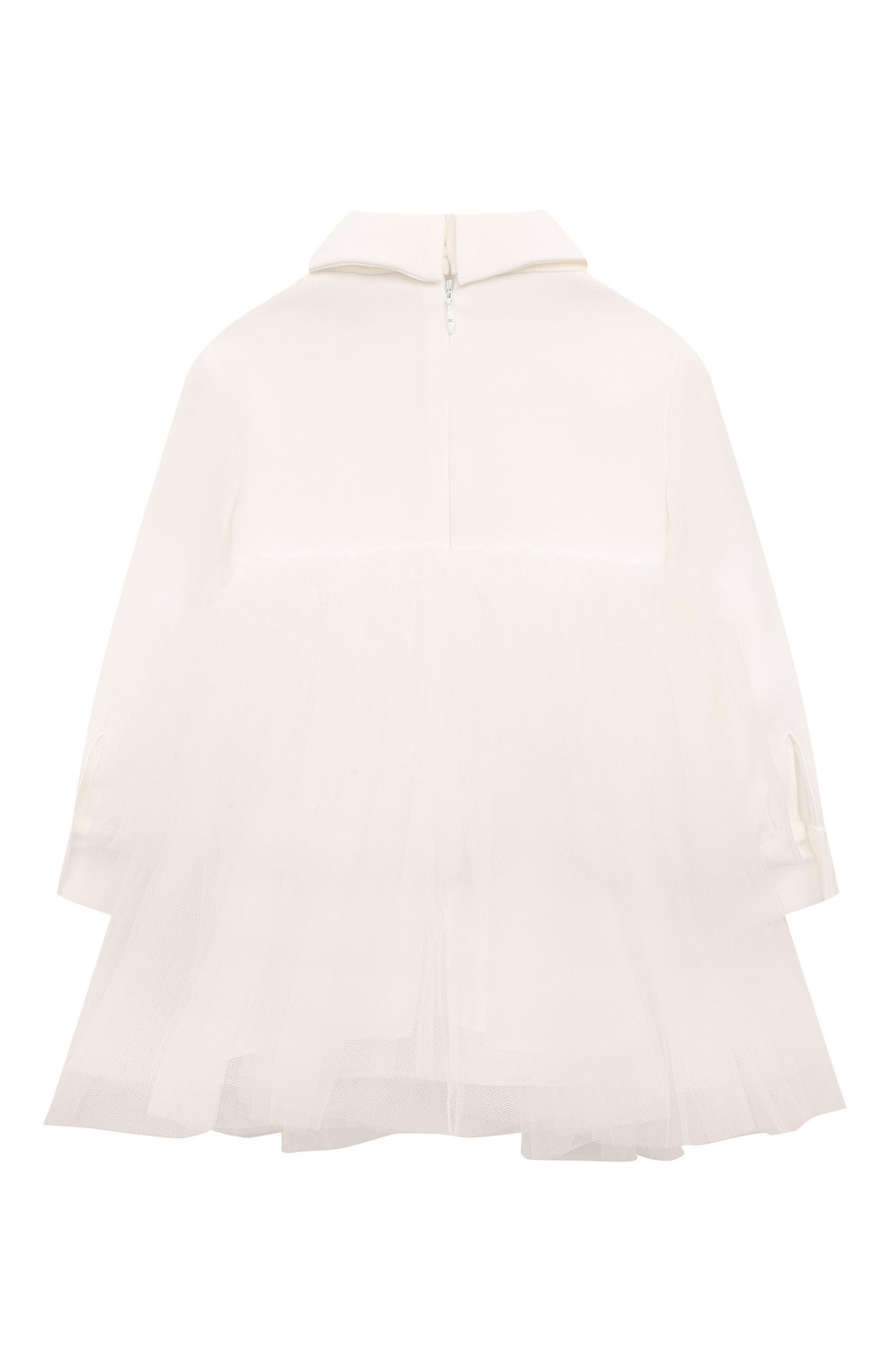 Платье ELISABETTA FRANCHI LA MIA BAMBINA белого цвета по цене 28450 руб., арт. EGAB1850/GA085, фото 2 Платье ELISABETTA FRANCHI LA MIA BAMBINA, арт. EGAB1850/GA085, фото 2