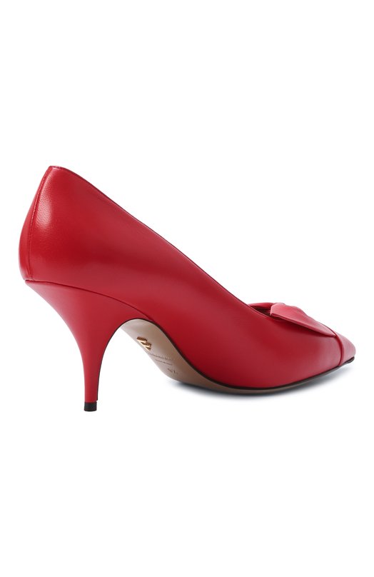 Кожаные туфли Bow Ferragamo 01K026/786901 Красный  01K026/786901 Фото 5