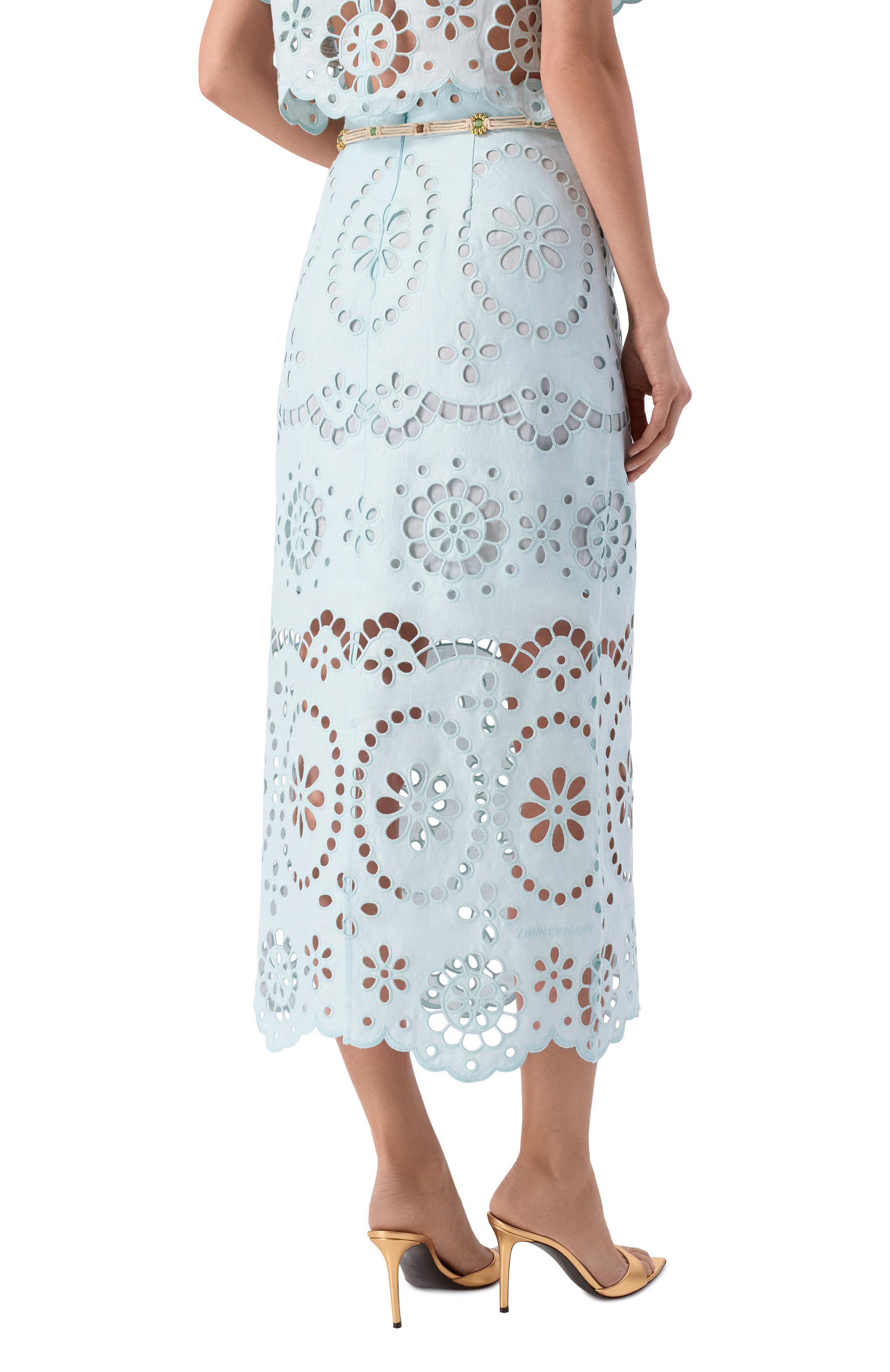 Льняная юбка ZIMMERMANN, арт. 6179SRS261, фото 4