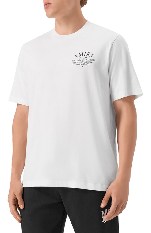 Хлопковая футболка Amiri AMJYTE1071 Белый  AMJYTE1071 Фото 3
