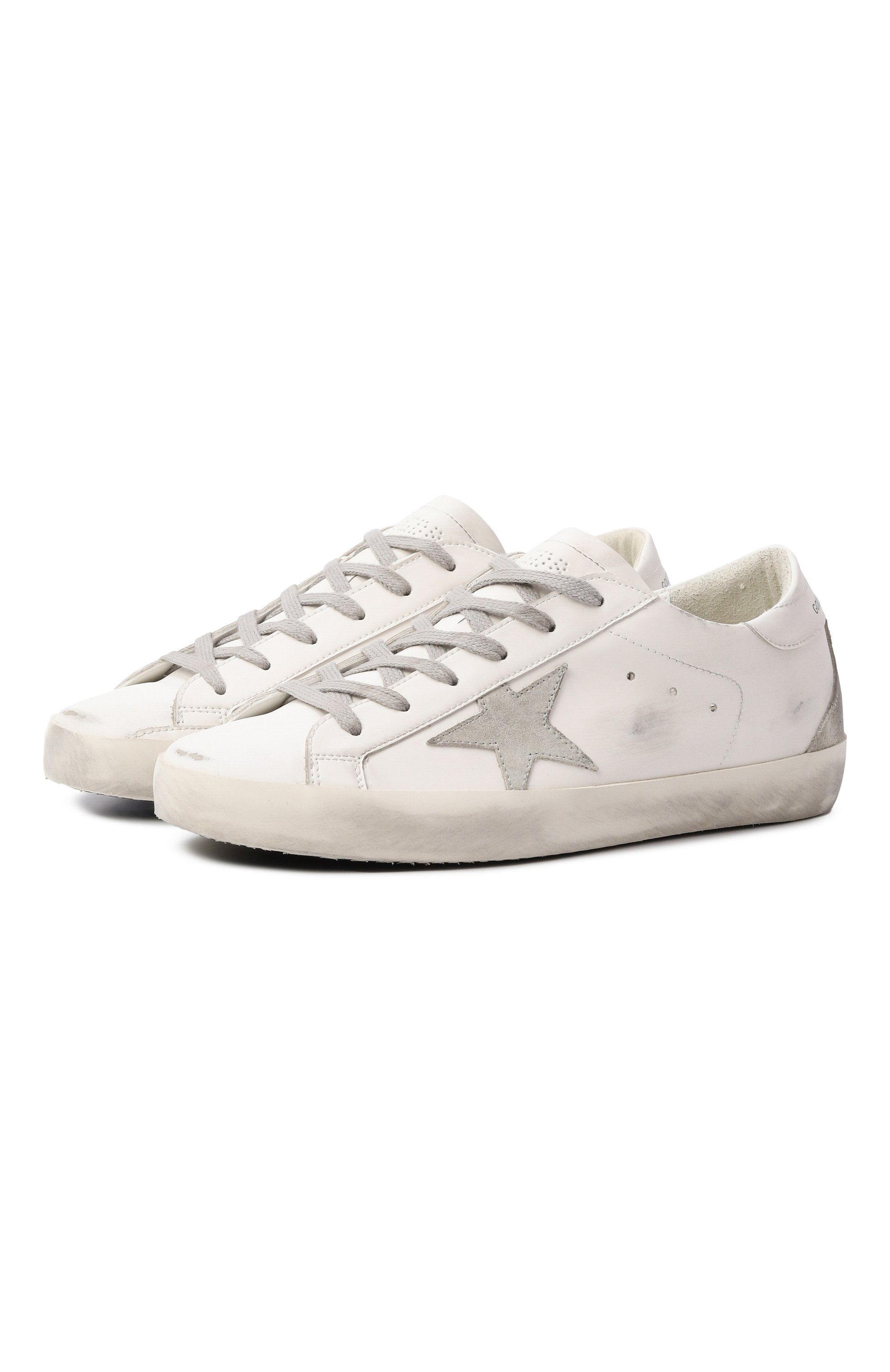 Кожаные кеды super-star GOLDEN GOOSE DELUXE BRAND, арт. GWF00102.F004685, фото 1