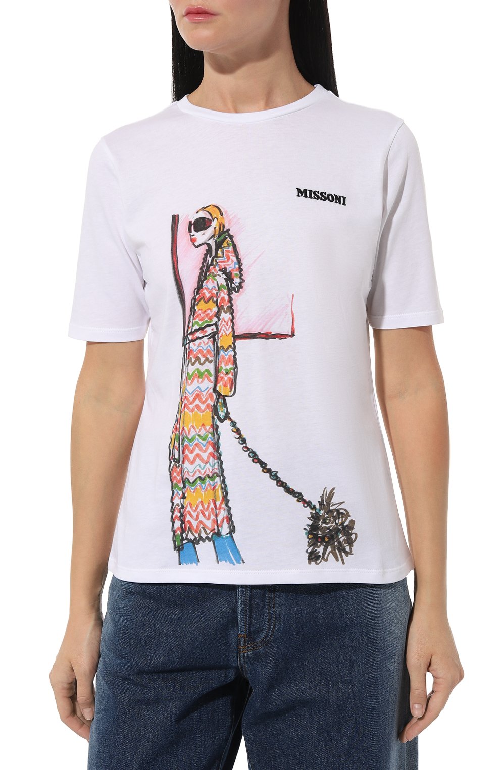 Хлопковая футболка MISSONI, арт. WL0B/BJ00DN, фото 3