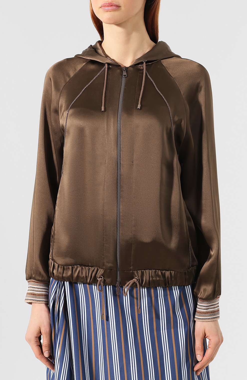 Бомбер с капюшоном BRUNELLO CUCINELLI, арт. M0H98DV506, фото 3