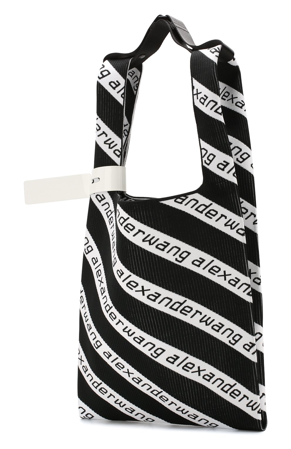 Сумка-шопер ALEXANDER WANG черно-белого цвета по цене 58700 руб., арт. 20C120R239, фото 3 Сумка-шопер ALEXANDER WANG, арт. 20C120R239, фото 3
