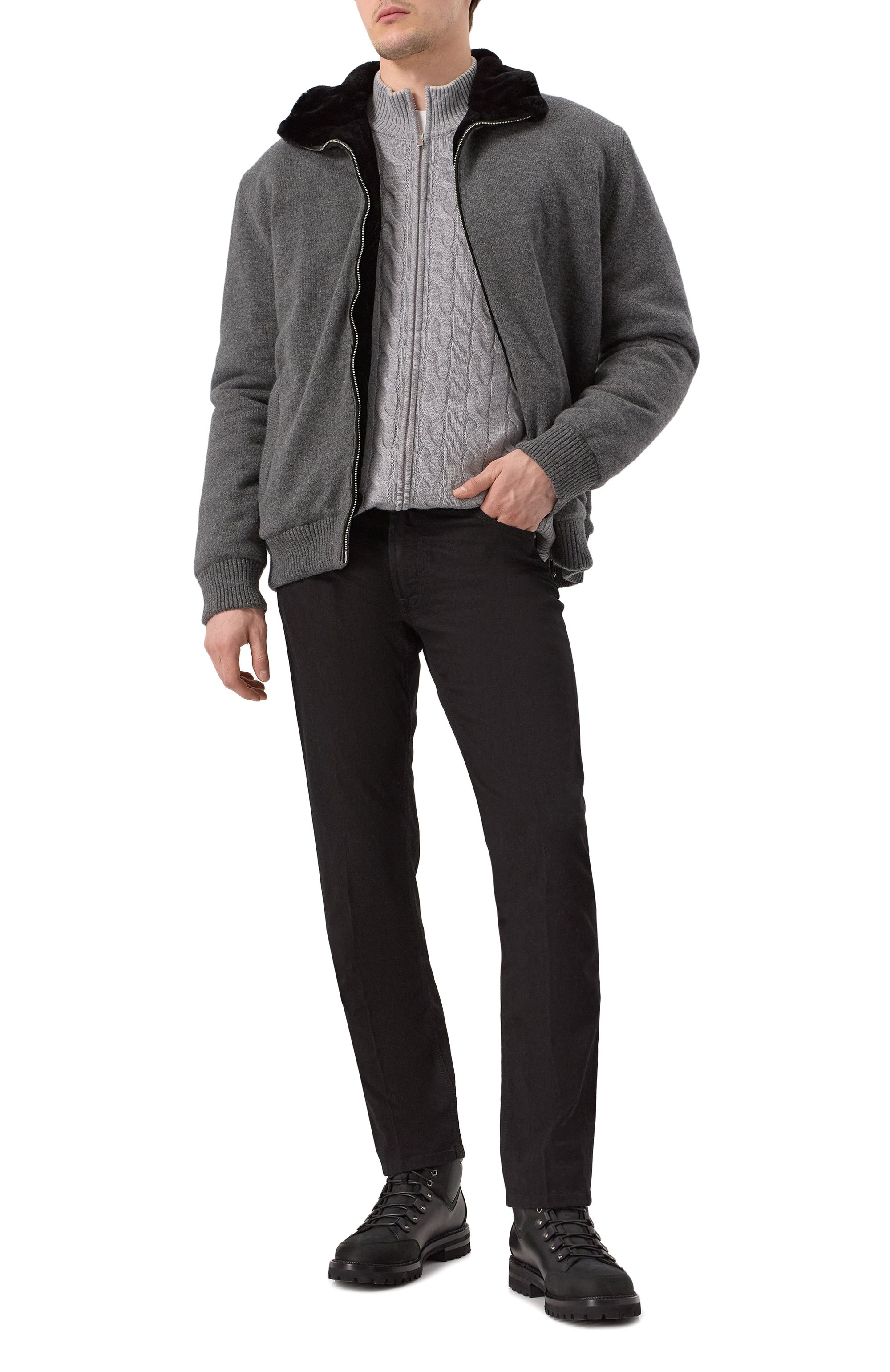 Кашемировый кардиган ANDREA CAMPAGNA, арт. 23161/15572, фото 2