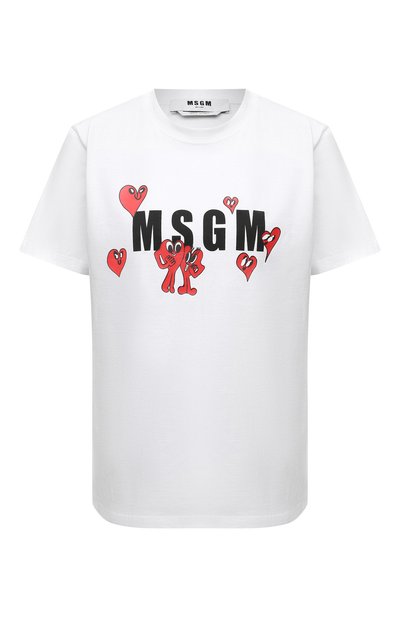 Женская хлопковая футболка MSGM, арт. 3241MDM172 227298