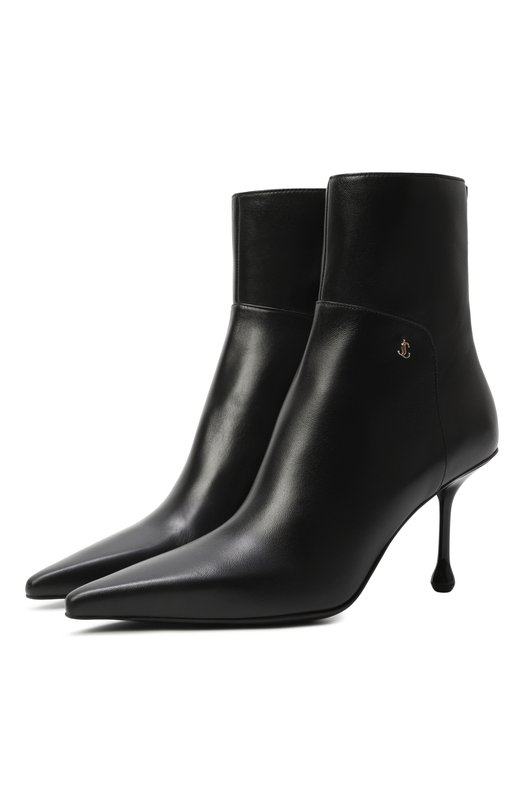 Кожаные ботильоны Cycas 80 Jimmy Choo CYCASAB80NAP Чёрный CYCASAB80NAP