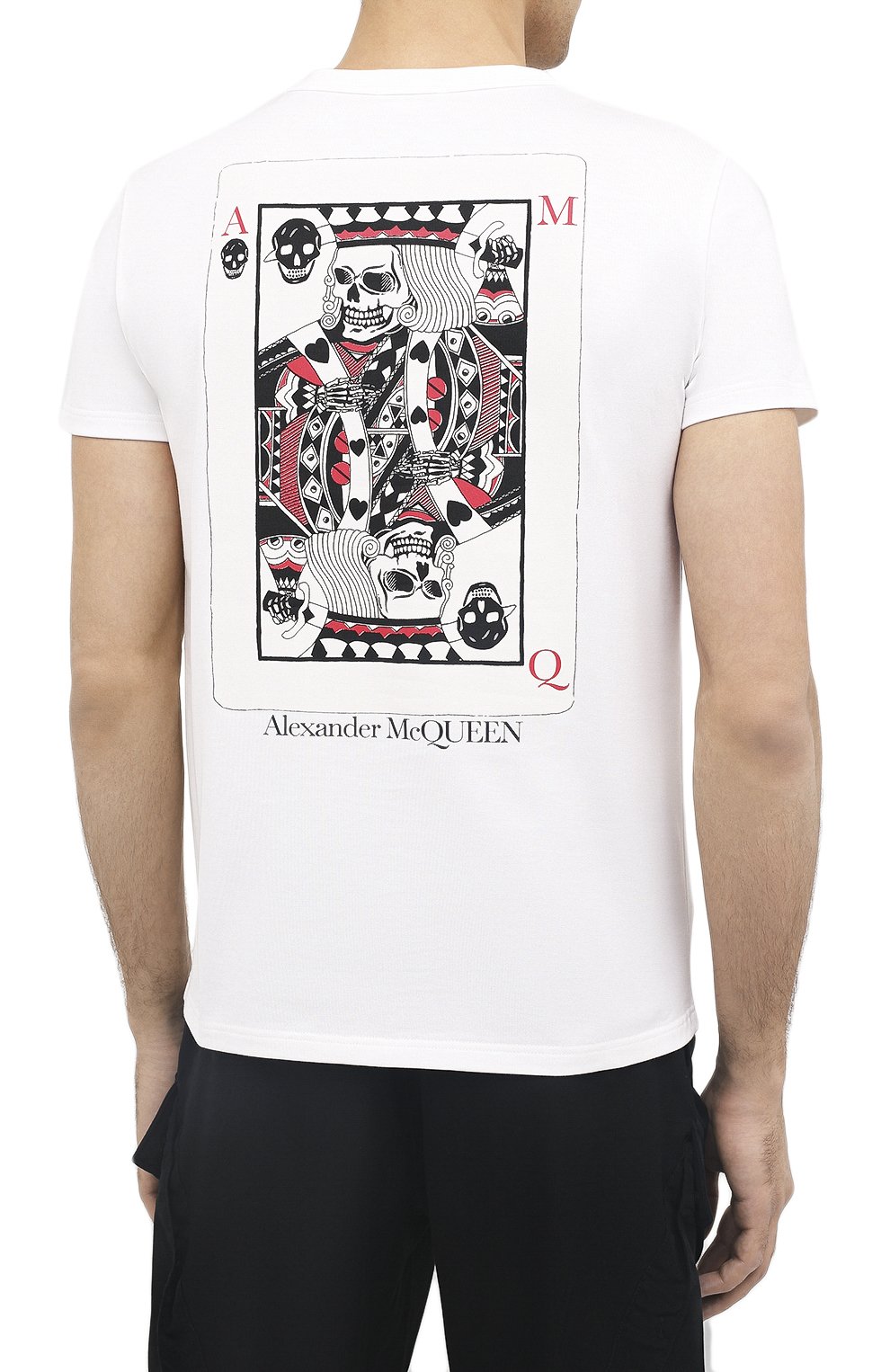 Хлопковая футболка ALEXANDER MCQUEEN, арт. 624179/QPZ64, фото 4