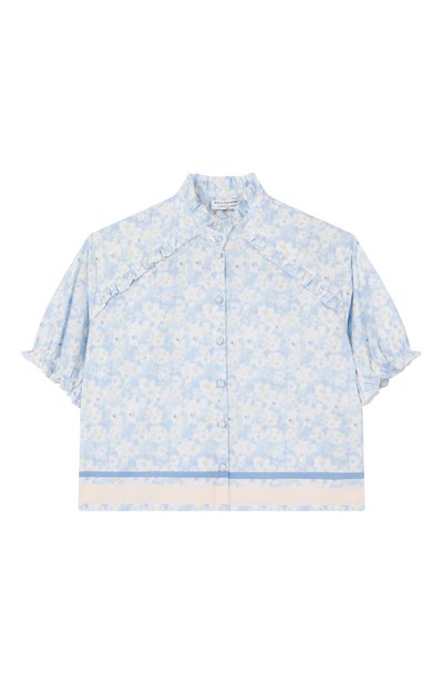 Хлопковая блузка PHILOSOPHY DI LORENZO SERAFINI KIDS, арт. I1E304/5617/12-14