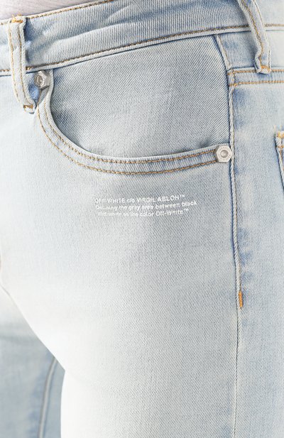 Джинсы OFF-WHITE голубого цвета по цене 49950 руб., арт. 0WYA003R20H300687100, фото 5 Джинсы OFF-WHITE, арт. 0WYA003R20H300687100, фото 5