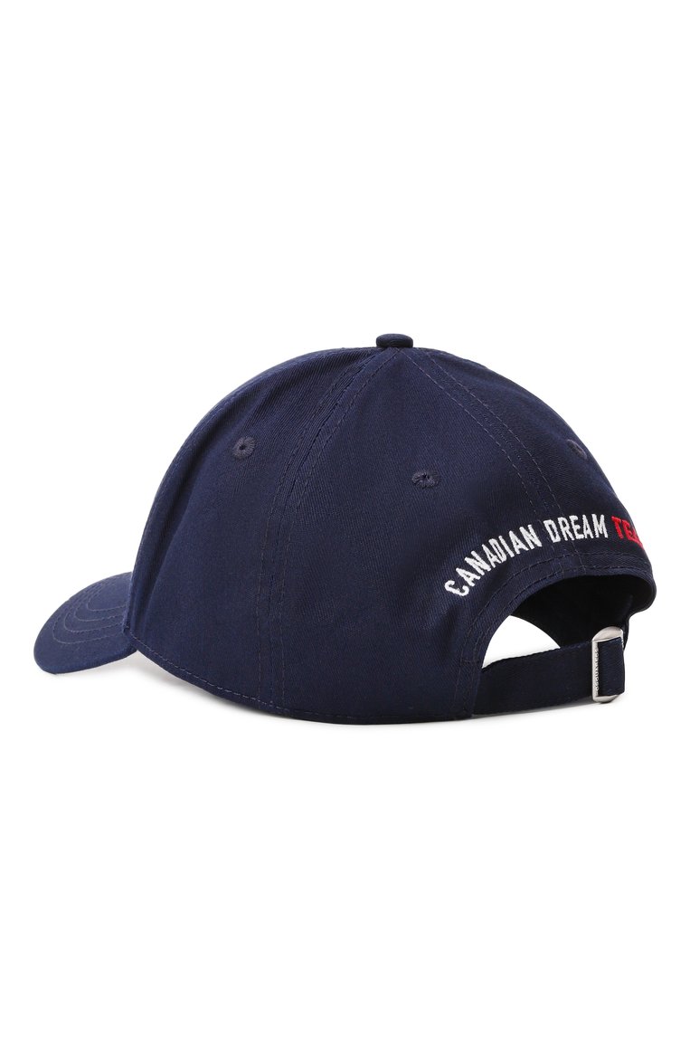 Мужская хлопковая бейсболка DSQUARED2 темно-синего цвета, арт. BCM0917/05C00001 | Фото 3 (Нос: Не проставлено; Материал: Хлопок, Текстиль)