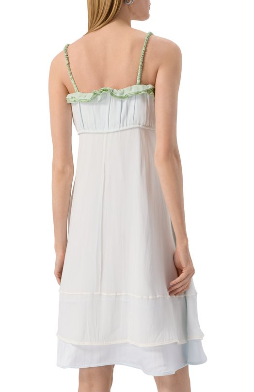 Шелковое платье Jil Sander J03CT0488/J55081 Голубой  J03CT0488/J55081 Фото 4