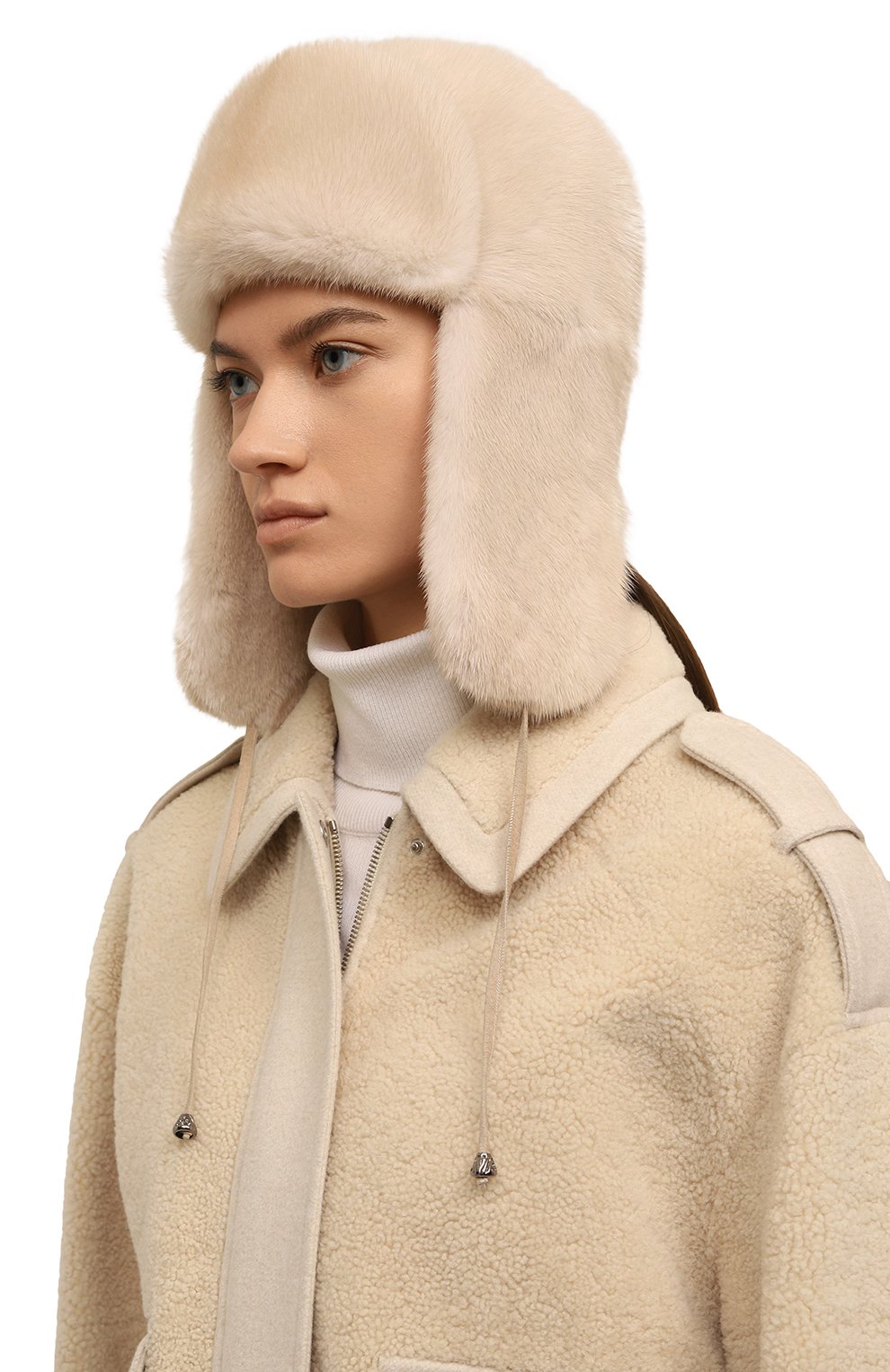 Меховая шапка-ушанка из норки VICTORIA KUSENKOVA, арт. 099600012093, фото 2