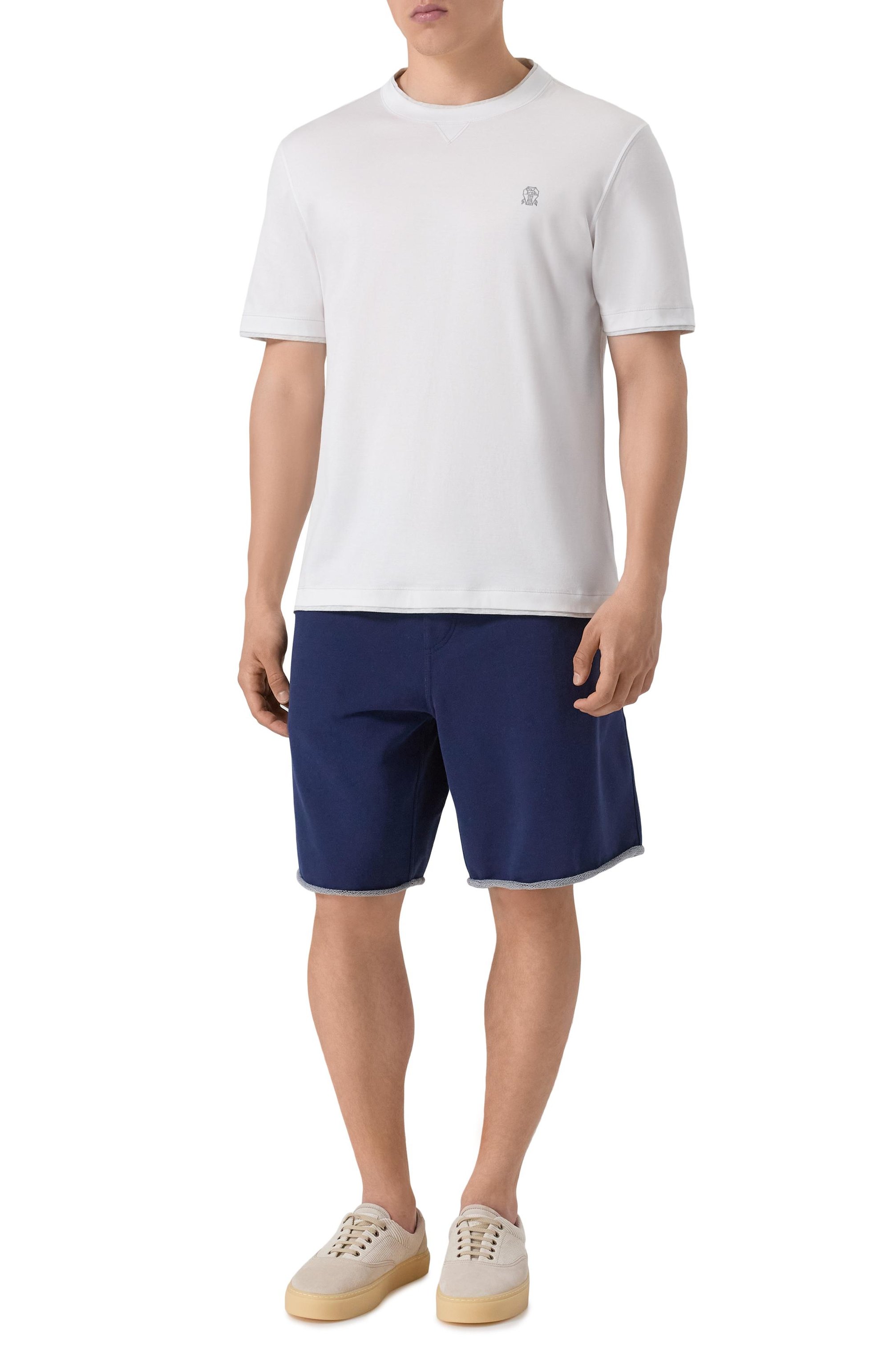 Хлопковая футболка BRUNELLO CUCINELLI, арт. M0B137451W, фото 2