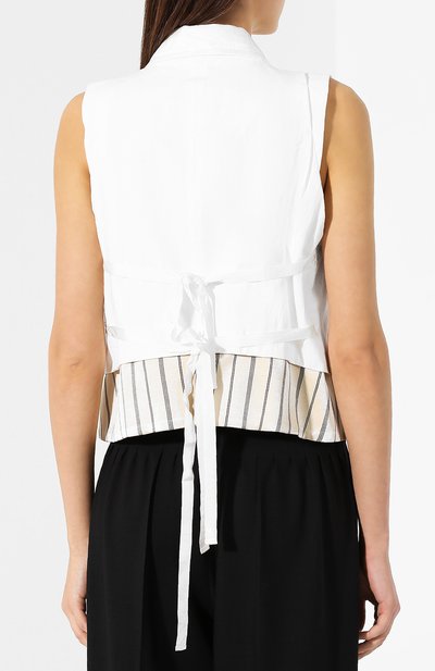 Хлопковый жилет ANN DEMEULEMEESTER, арт. 1901-1152-PA-165-002, фото 4