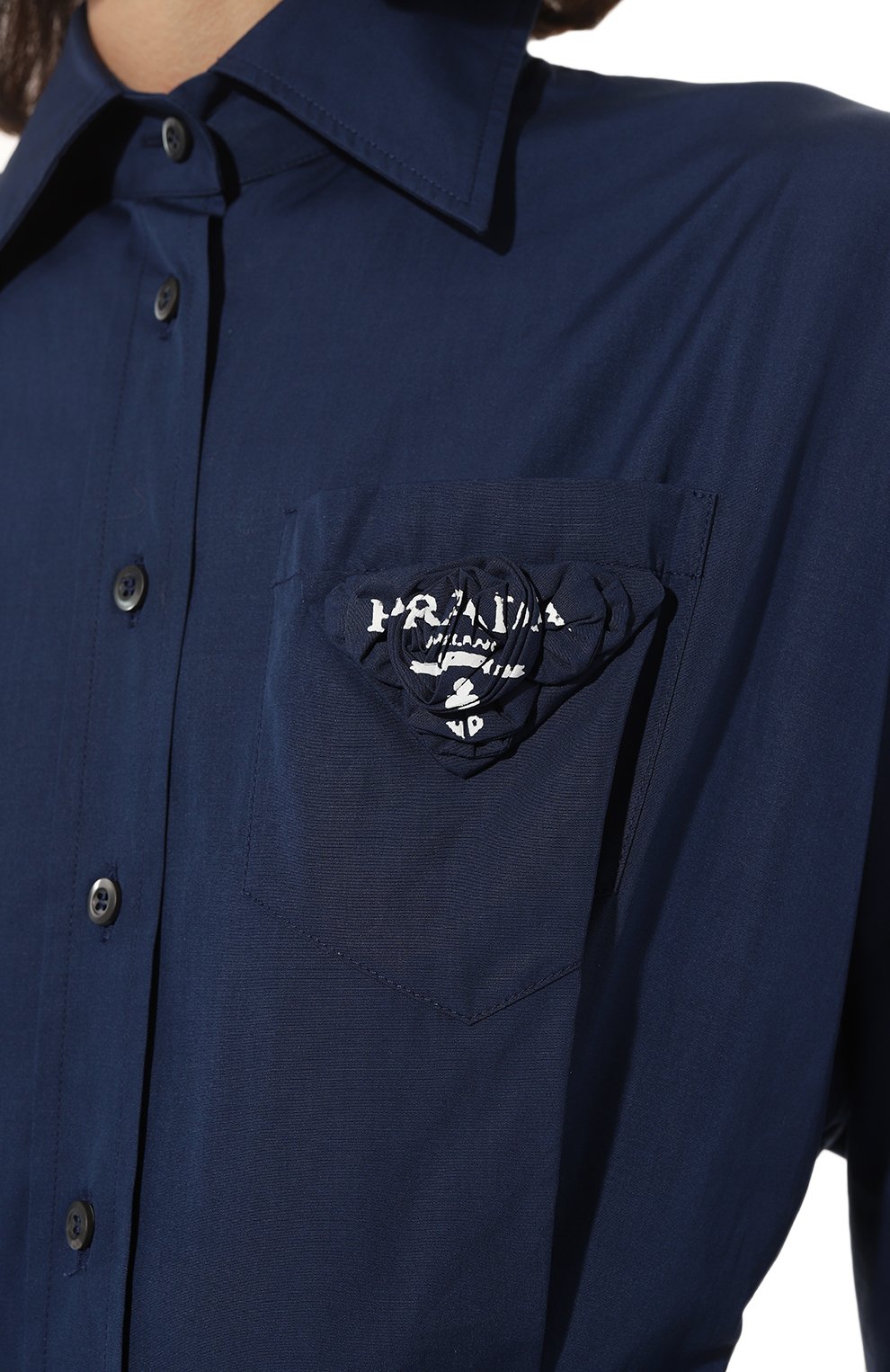 Хлопковое платье PRADA, арт. P3F30R-1ZCI-F057L-211, фото 5