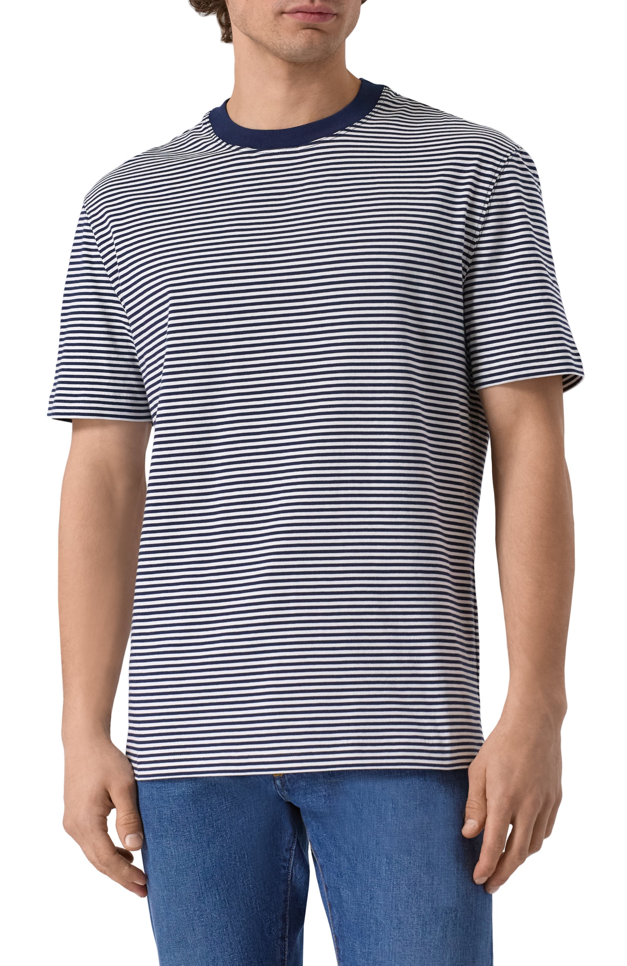 Хлопковая футболка BRUNELLO CUCINELLI, арт. MR8211359P, фото 3