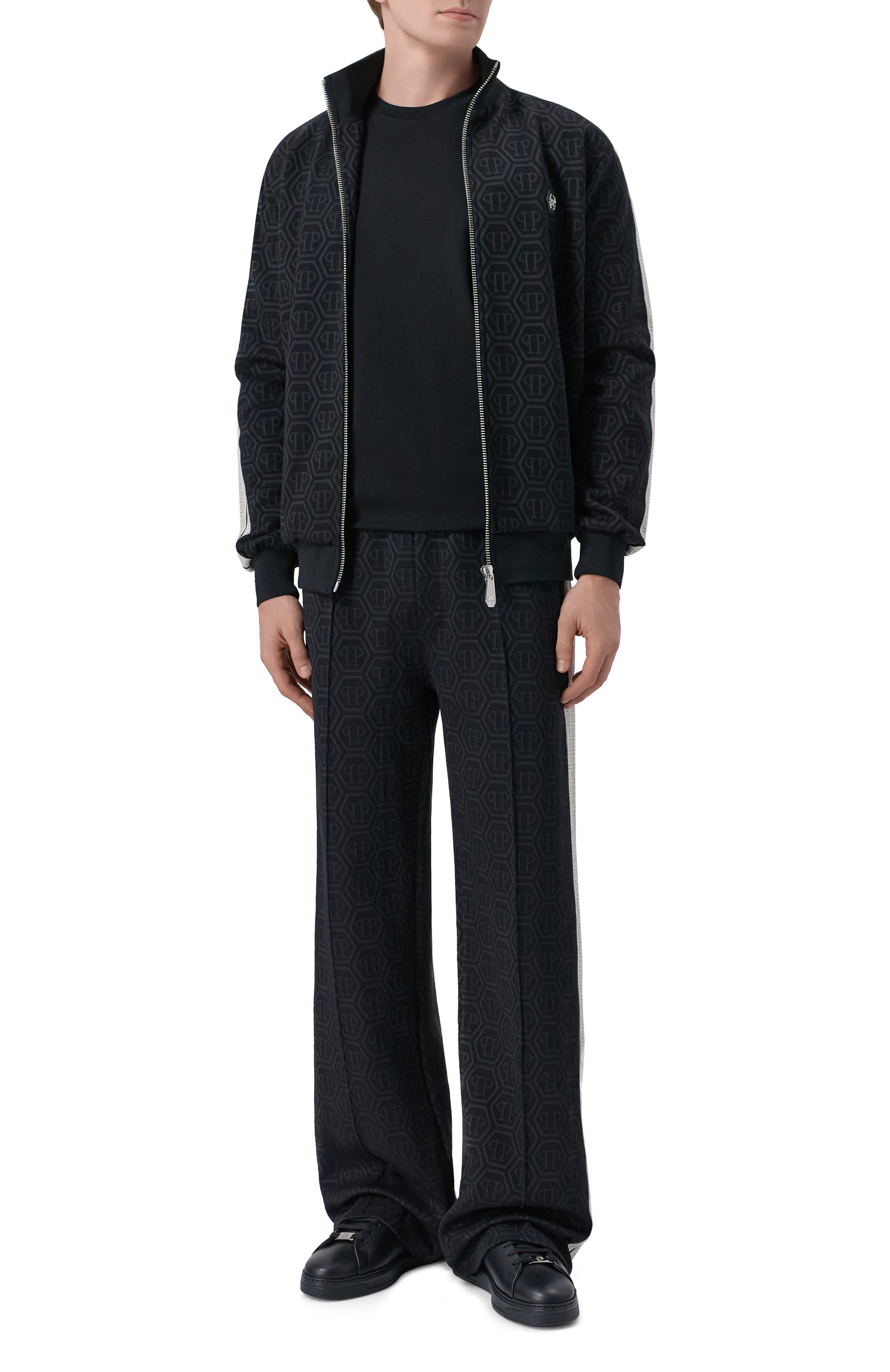 Кожаные кеды hexagon PHILIPP PLEIN, арт. FABS USC0379 PLE075N, фото 2