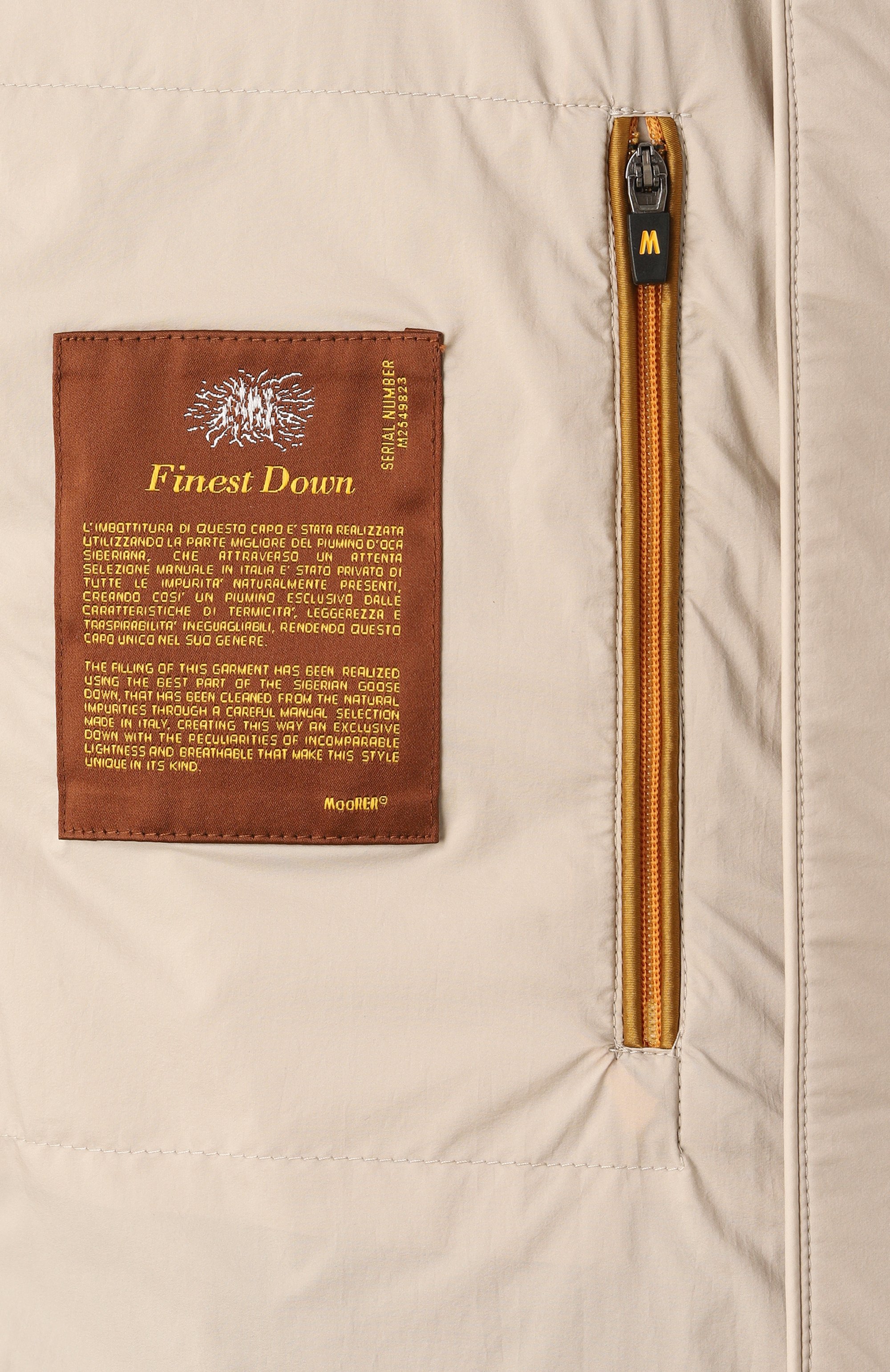 Пуховый жилет calaf-s3 MOORER, арт. CALAF-S3, фото 7