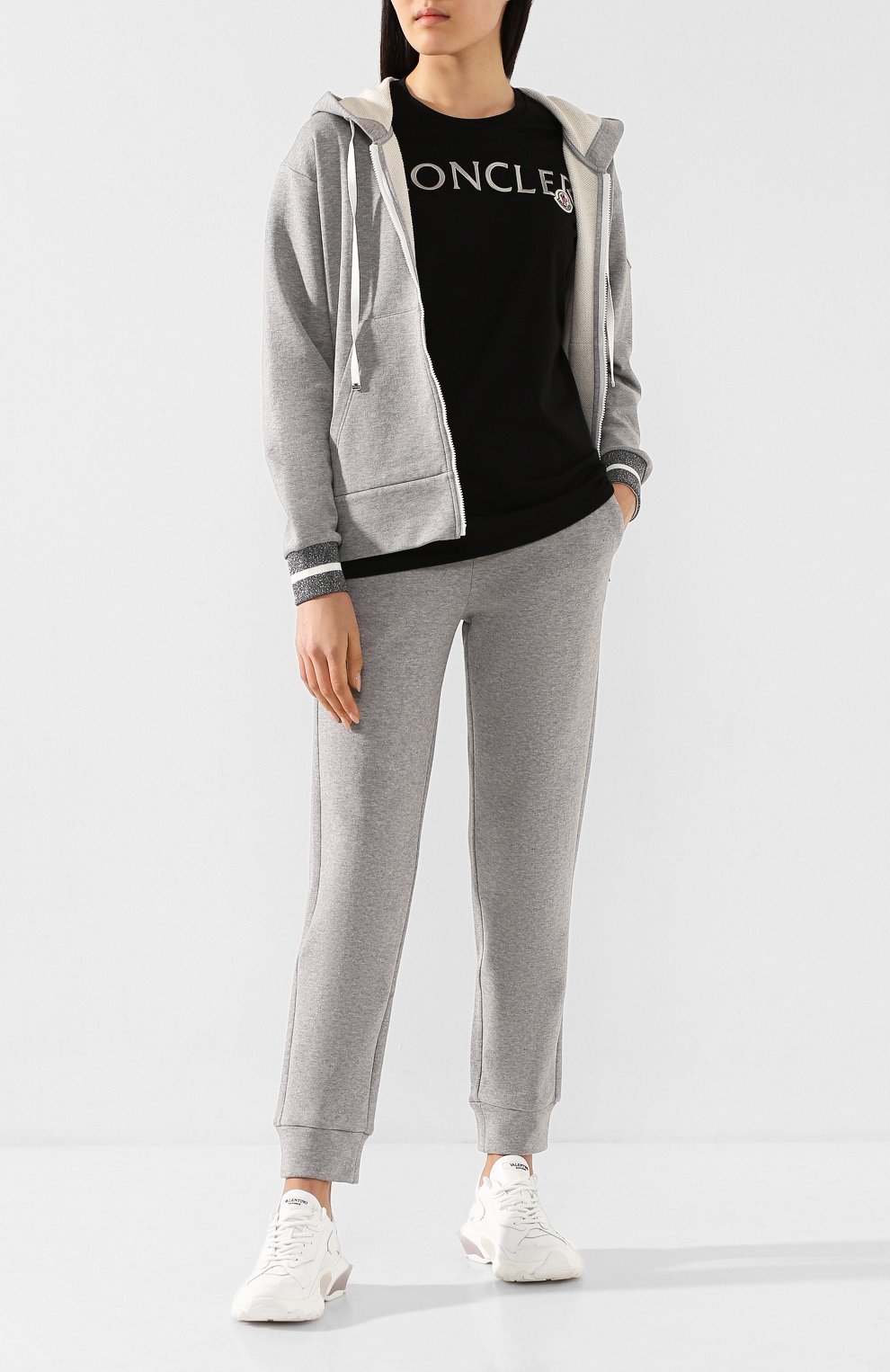 Хлопковые джоггеры MONCLER, арт. F1-093-8H701-00-V8053, фото 2
