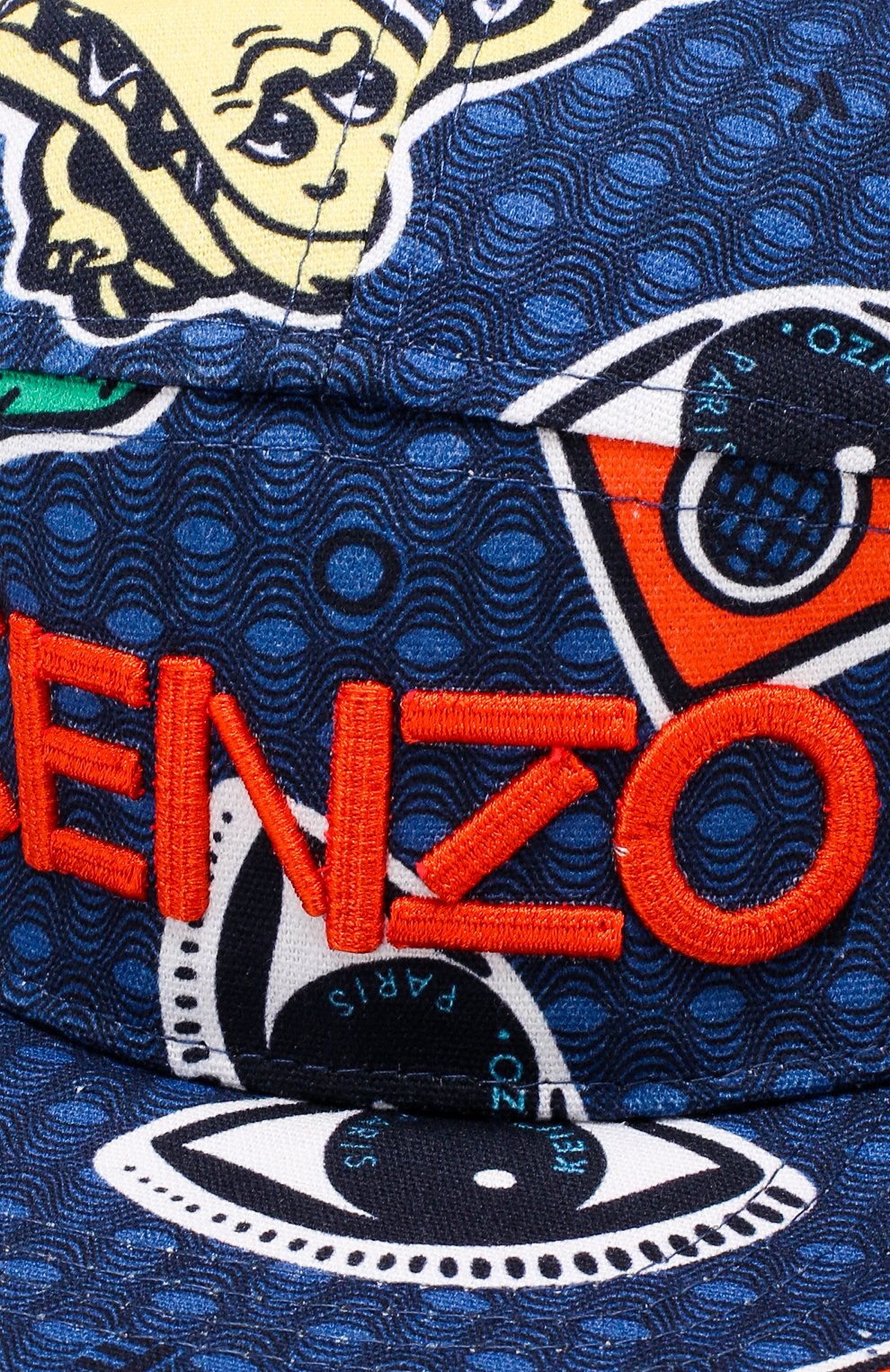 Хлопковая бейсболка KENZO разноцветного цвета по цене 4125 руб., арт. KN90508/5A-14A, фото 3 Хлопковая бейсболка KENZO, арт. KN90508/5A-14A, фото 3