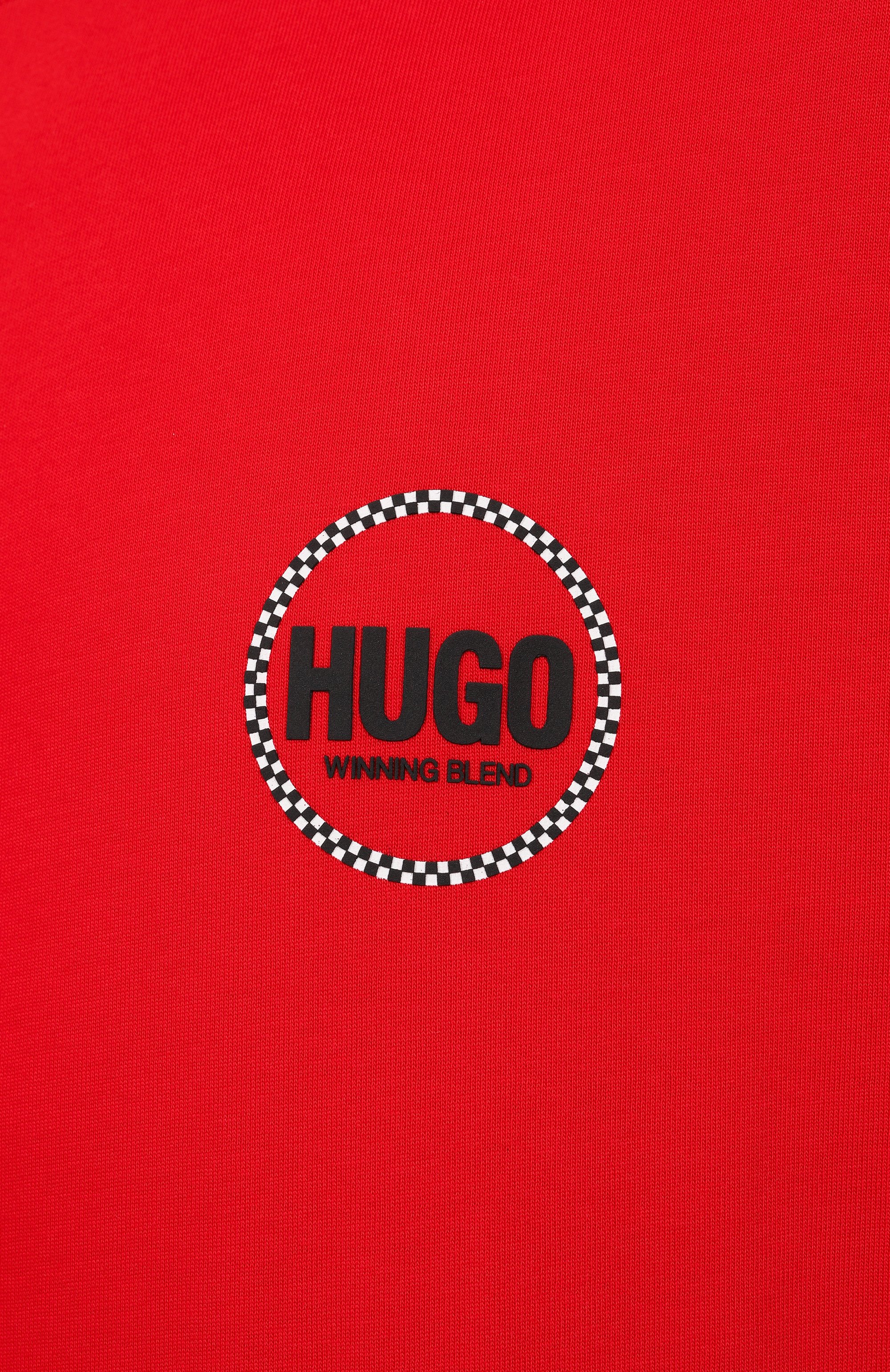 Хлопковый лонгслив HUGO, арт. 50531250, фото 6