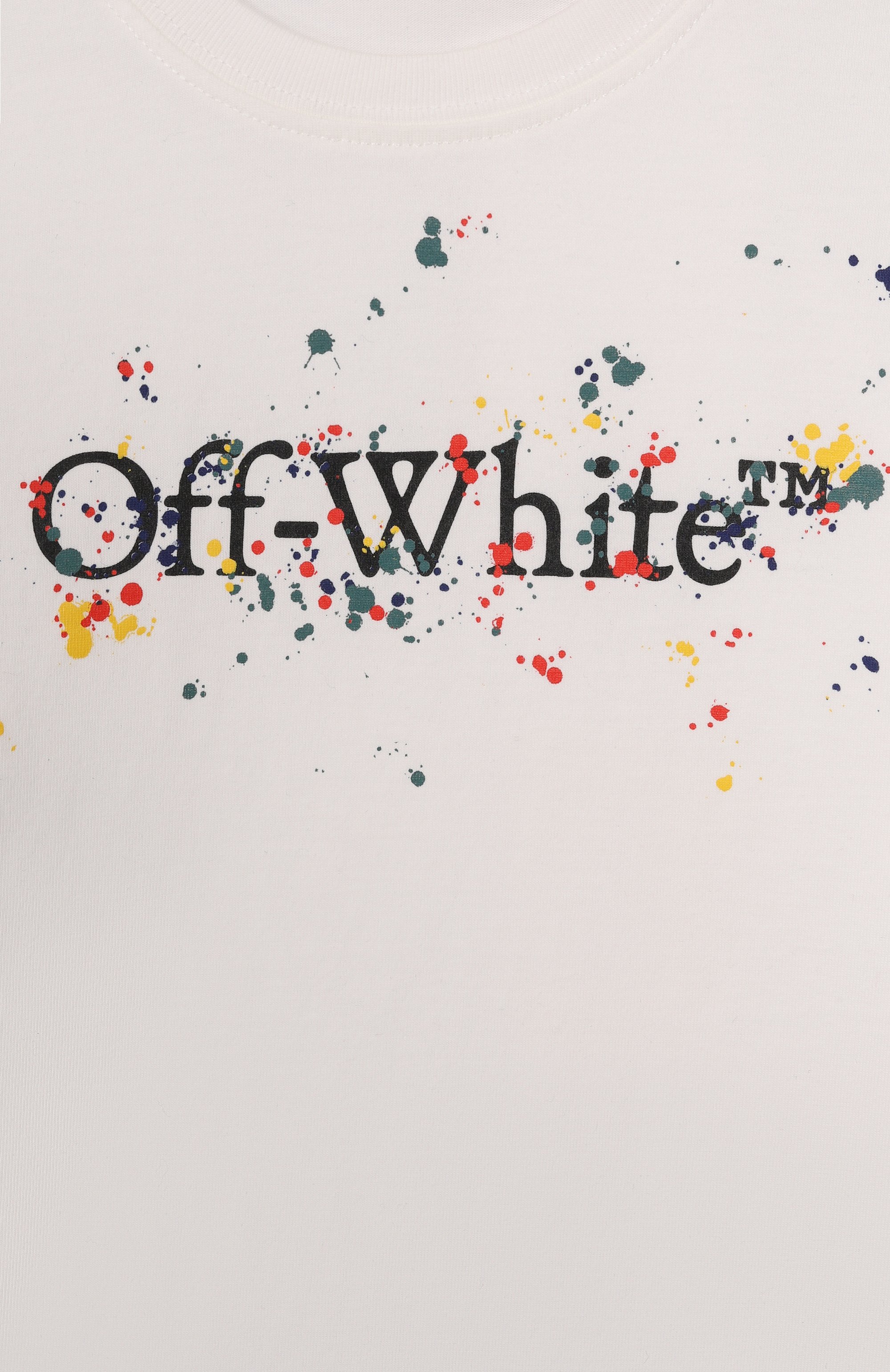 Хлопковая футболка OFF-WHITE, арт. 0BAA002F25JER005/4-12, фото 3