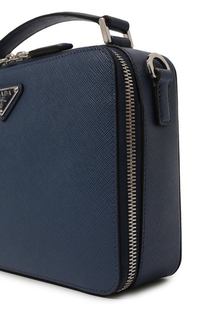 Кожаная сумка PRADA темно-синего цвета по цене 215000 руб., арт. 2VH069-9Z2-F0016-YMI, фото 3 Кожаная сумка PRADA, арт. 2VH069-9Z2-F0016-YMI, фото 3