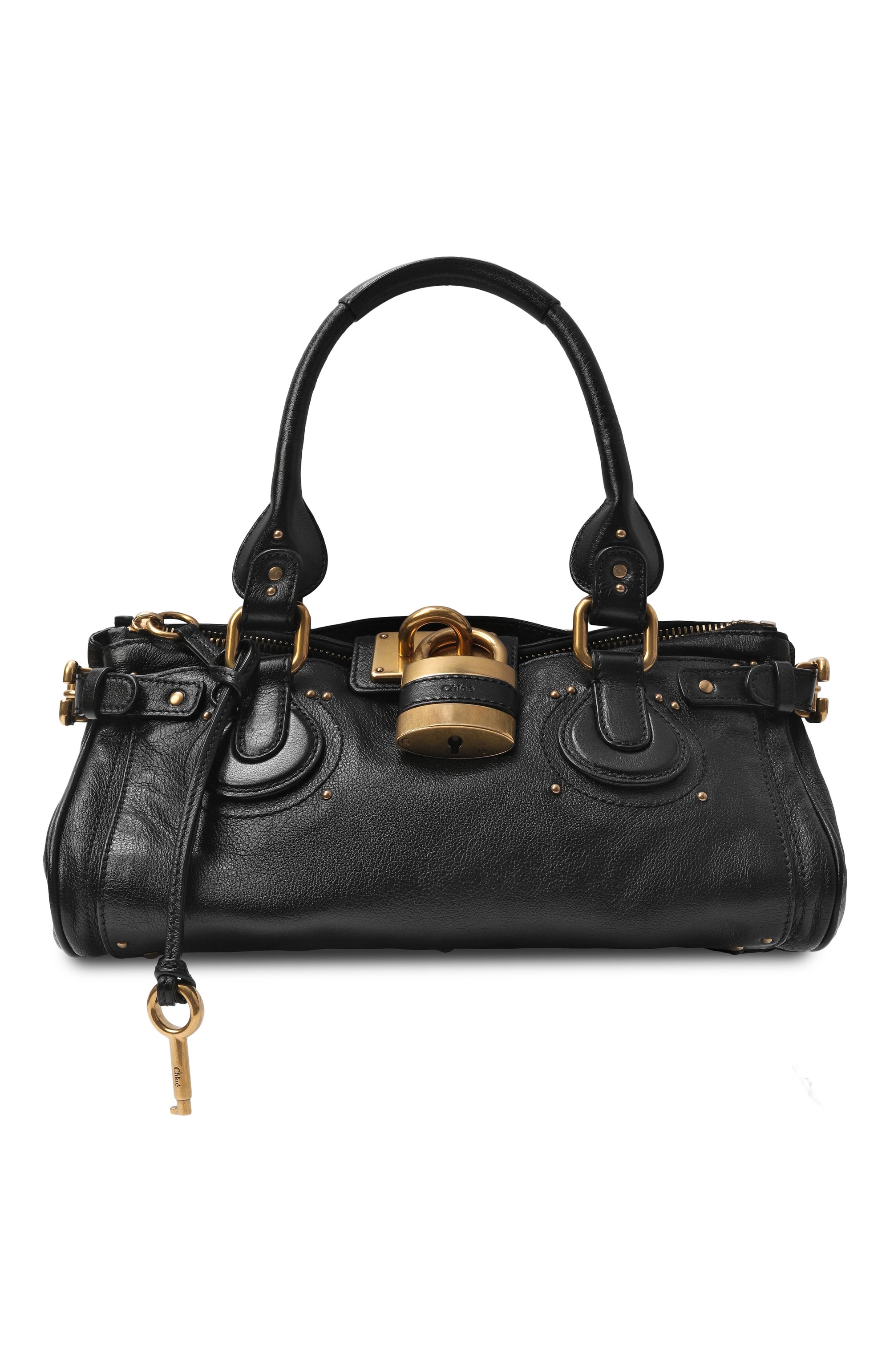 Сумка paddington CHLOÉ черного цвета по цене 324000 руб., арт. CH25WS802P75, фото 1 Сумка paddington CHLOÉ, арт. CH25WS802P75, фото 1