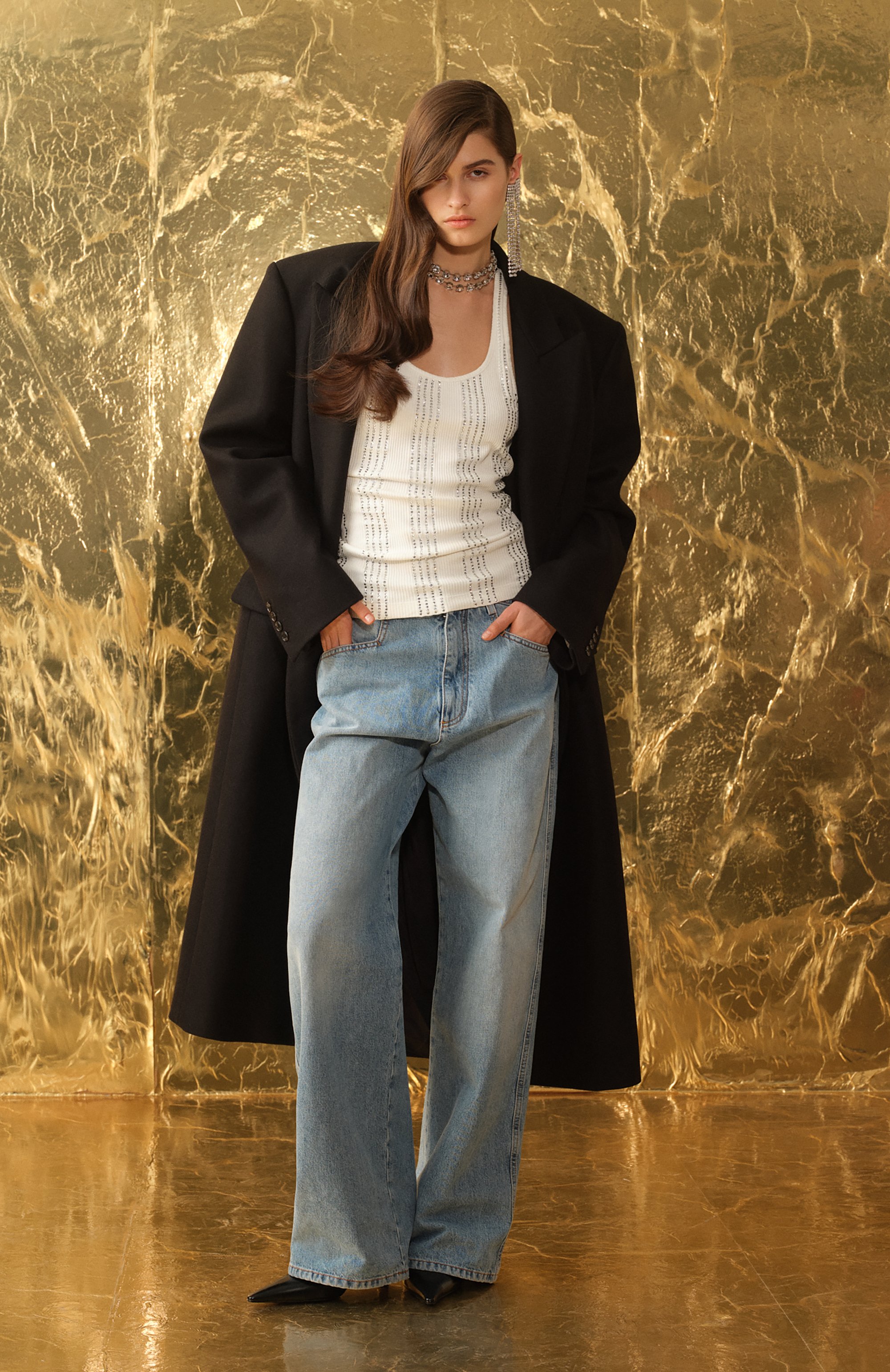 Хлопковая майка THE ATTICO, арт. 247WCT322, фото 6