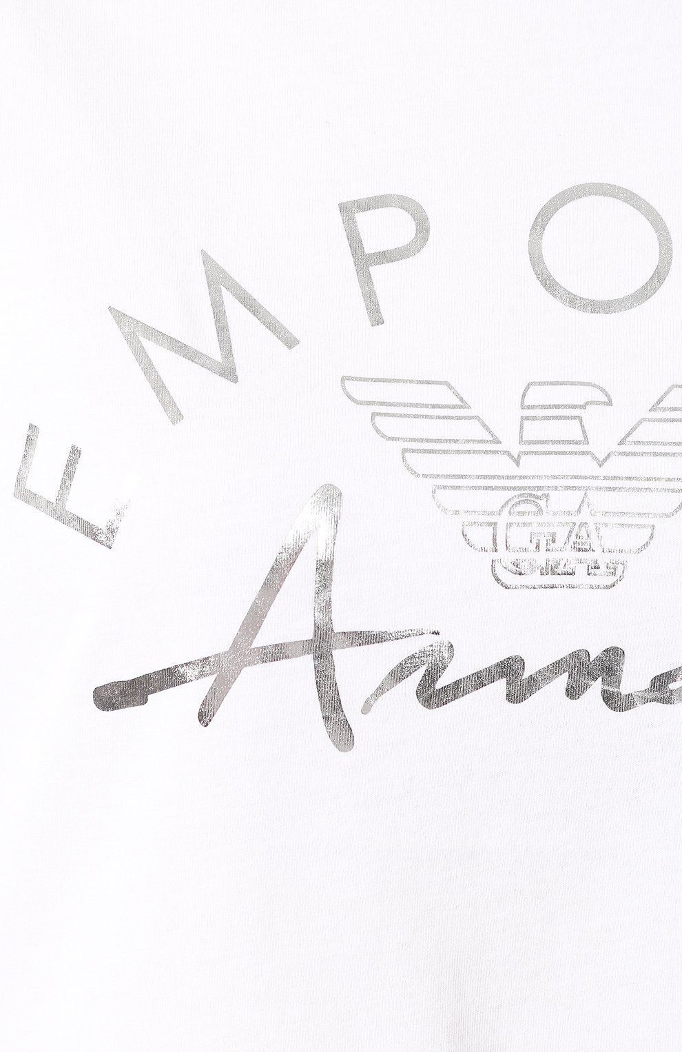 Футболка EMPORIO ARMANI белого цвета по цене 8995 руб., арт. 164340/0P291, фото 5 Футболка EMPORIO ARMANI, арт. 164340/0P291, фото 5