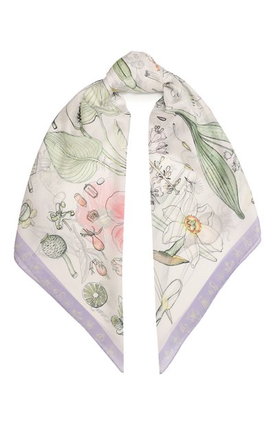 Женский шелковый платок гербарий GOURJI, арт. 91127637/7361172
