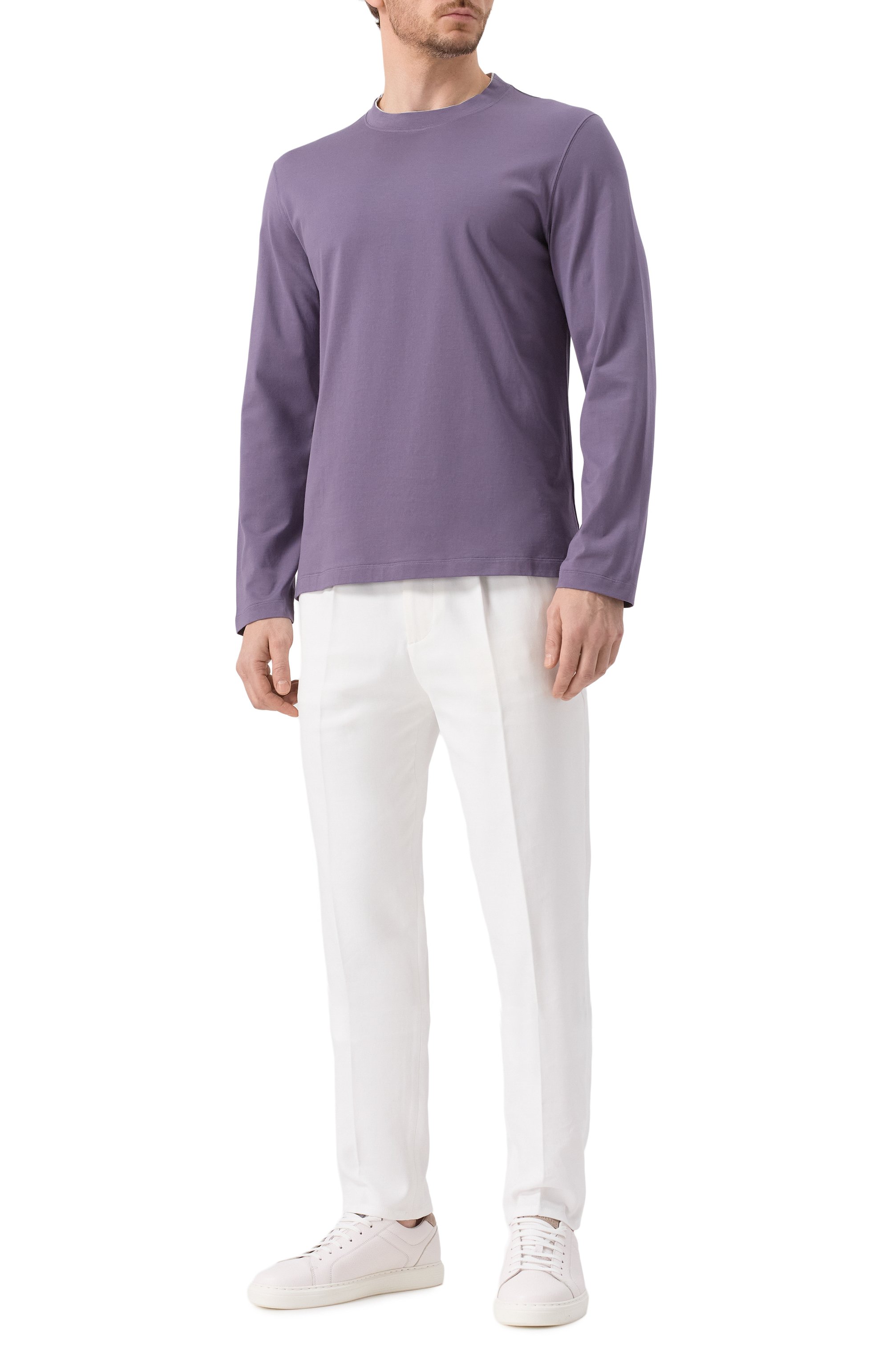 Хлопковый лонгслив BRUNELLO CUCINELLI, арт. M0B137433, фото 2