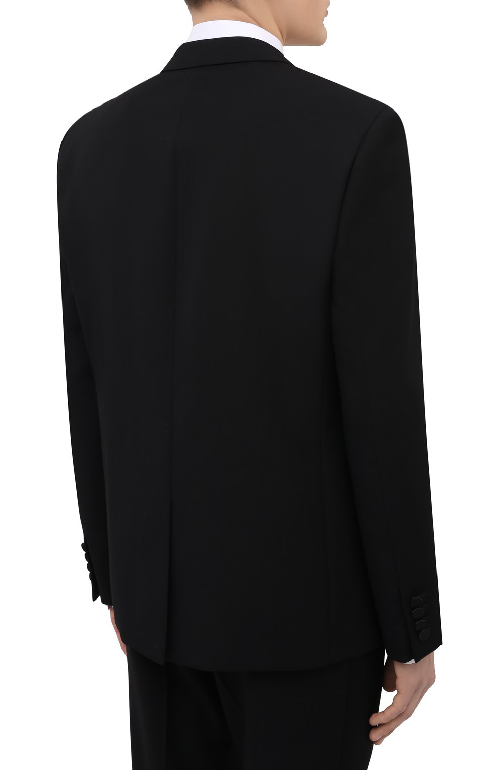 Шерстяной смокинг SAINT LAURENT черного цвета по цене 326500 руб., арт. 615987/Y512W, фото 3 Шерстяной смокинг SAINT LAURENT, арт. 615987/Y512W, фото 3