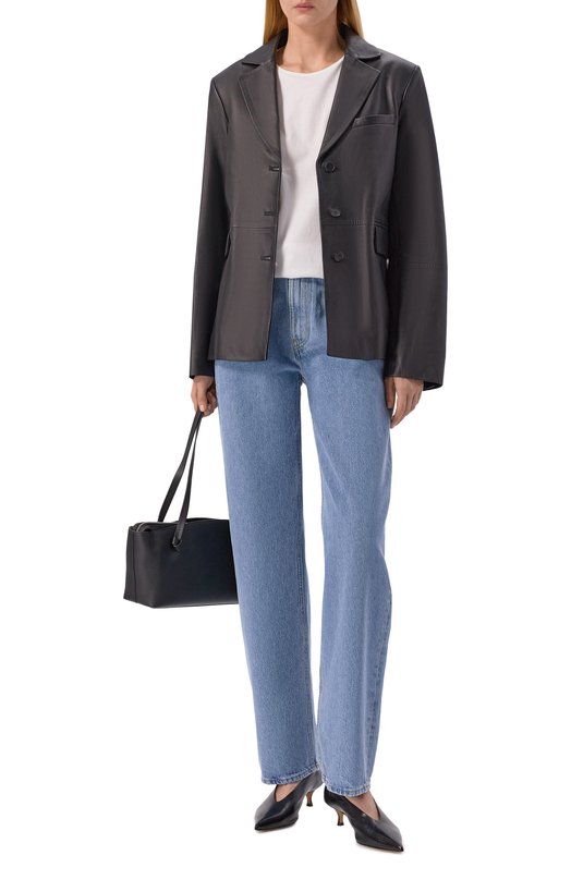 Хлопковая футболка Loulou de Saison 0SIS Белый  0SIS Фото 2