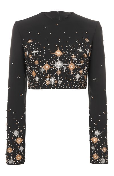 Женский топ с отделкой стразами ZUHAIR MURAD, арт. PTP25026/CRCA018