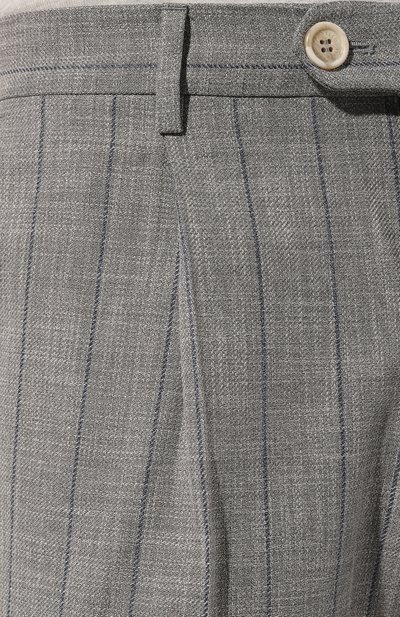 Брюки из хлопка и шерсти BRUNELLO CUCINELLI, арт. MS484B2299, фото 5