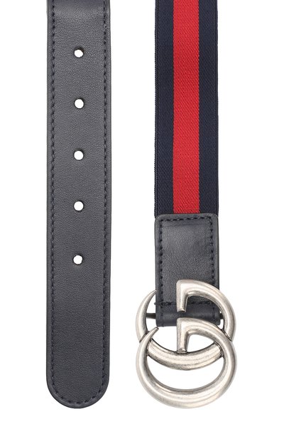 Ремень с кожаной отделкой и металлической пряжкой GUCCI, арт. 432707/HAENN, фото 2
