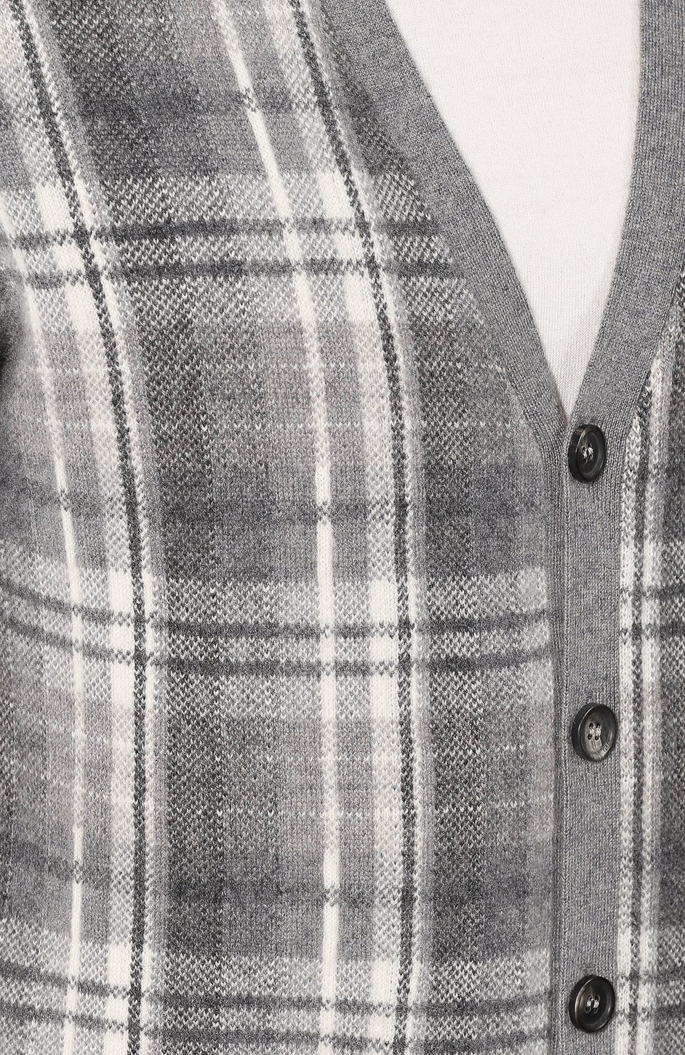 Кашемировый кардиган на пуговицах с v-образным вырезом RALPH LAUREN, арт. 790706385, фото 5