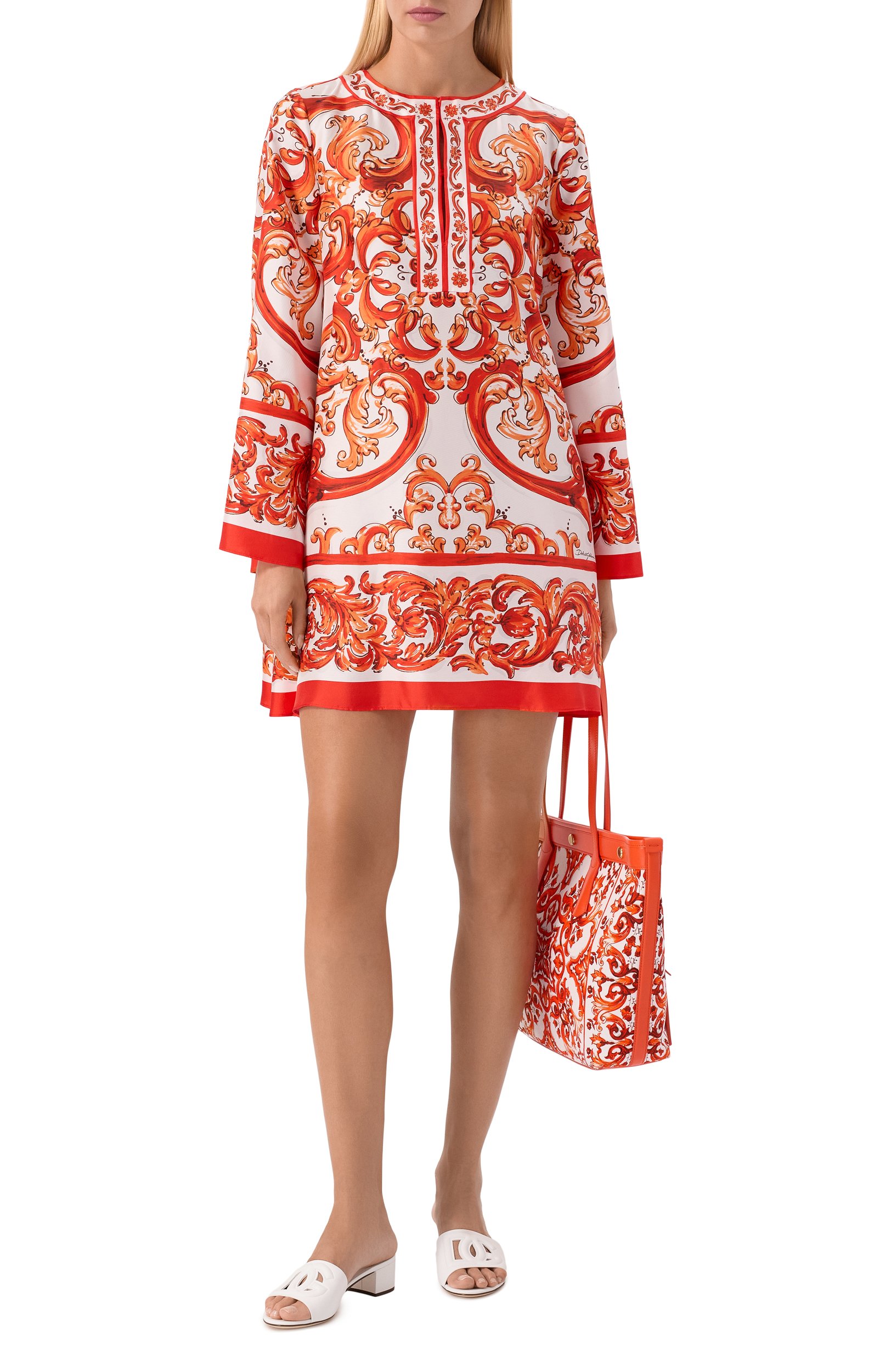Шелковая туника DOLCE & GABBANA, арт. F61A2T/GDDRE, фото 2