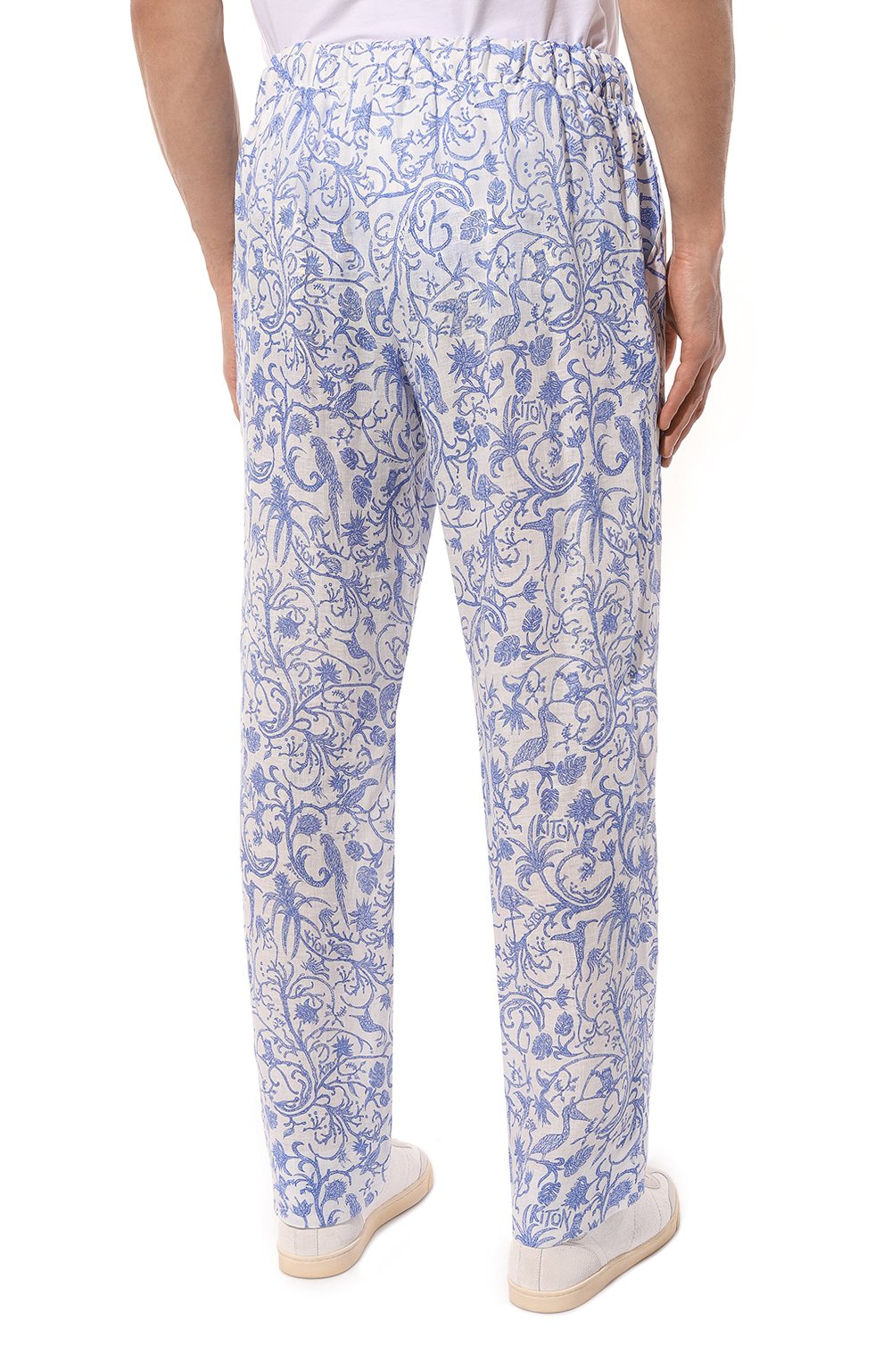 Льняные брюки KITON, арт. UPN001H08902, фото 4