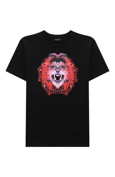 Хлопковая футболка MARCELO BURLON KIDS OF MILAN черного цвета по цене 12850 руб., арт. 20I/B/MB/1104/0010/8-14Y, фото 1 Хлопковая футболка MARCELO BURLON KIDS OF MILAN, арт. 20I/B/MB/1104/0010/8-14Y, фото 1