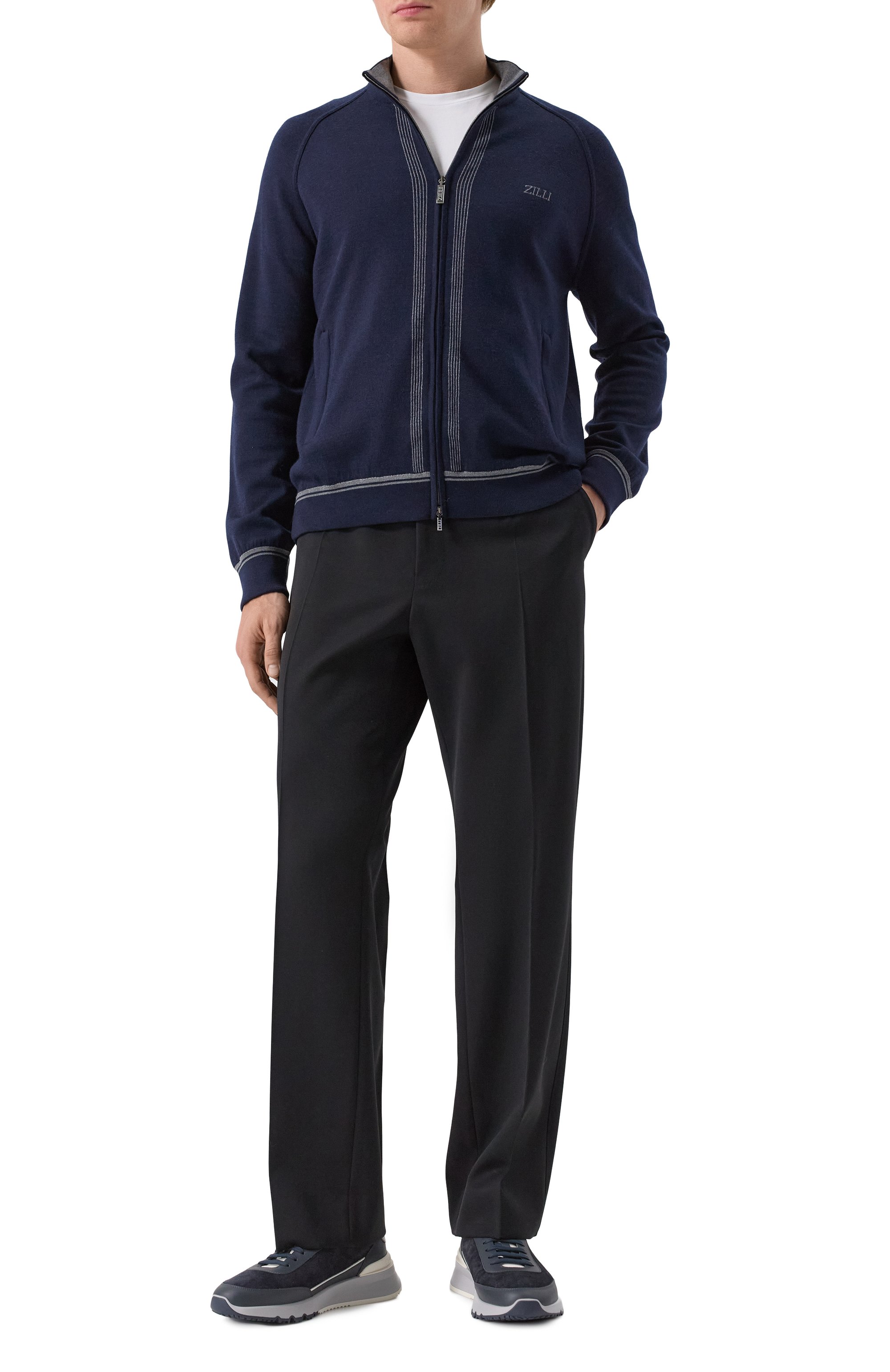 Кардиган из шерсти и шелка ZILLI, арт. JSS001M0242VLSP00, фото 2