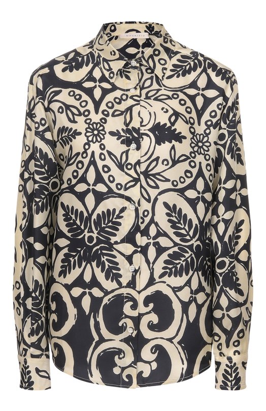 Шелковая рубашка Maurizio W07210481 Бежевый W07210481