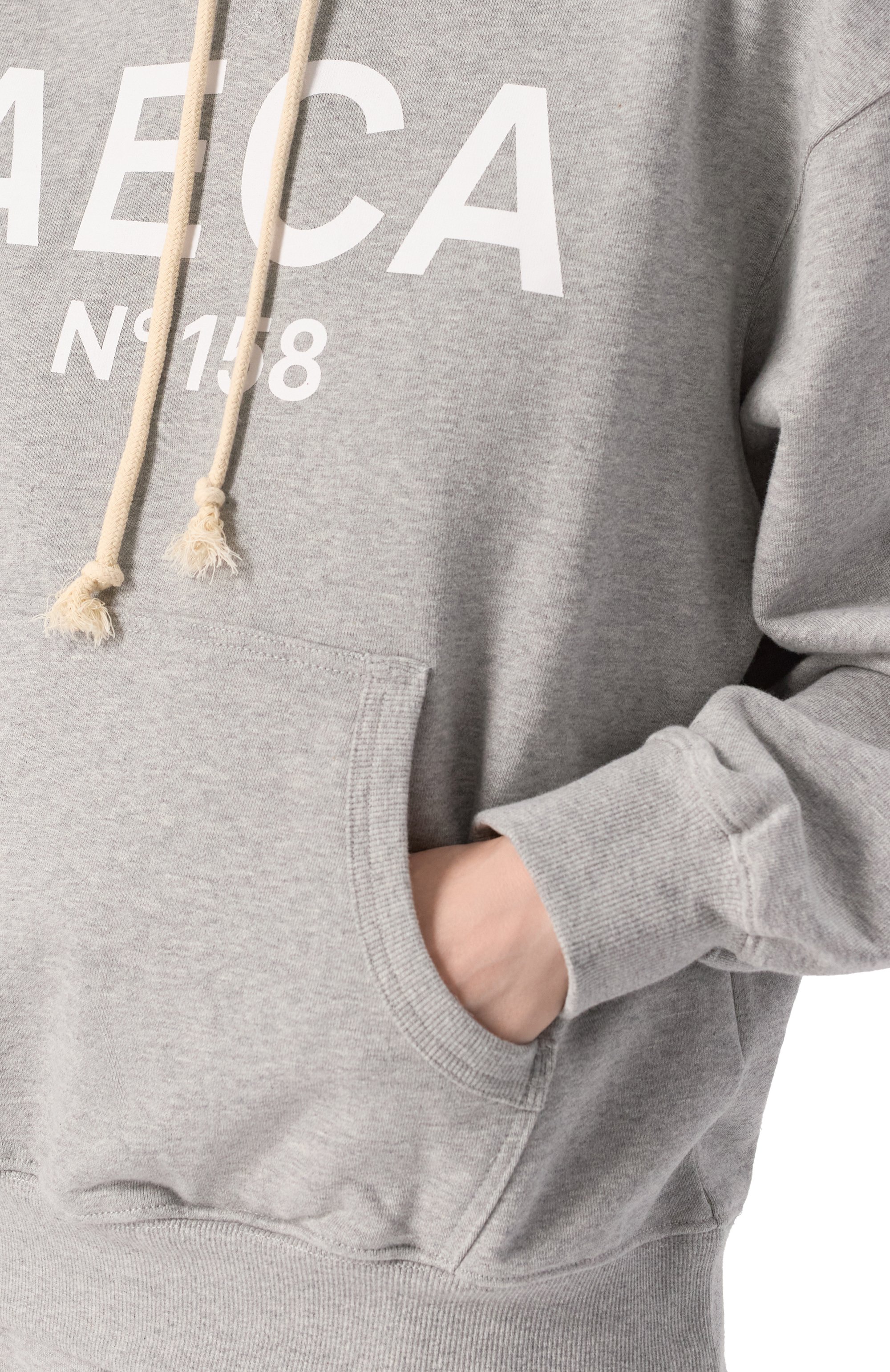 Хлопковое худи AECA WHITE, арт. AWCMFWBDTSPSO002C0.GREY/WHITE (S), фото 5