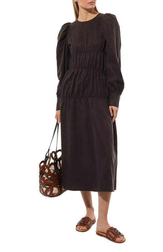 Платье GOEN.J Коричневый, фото 2