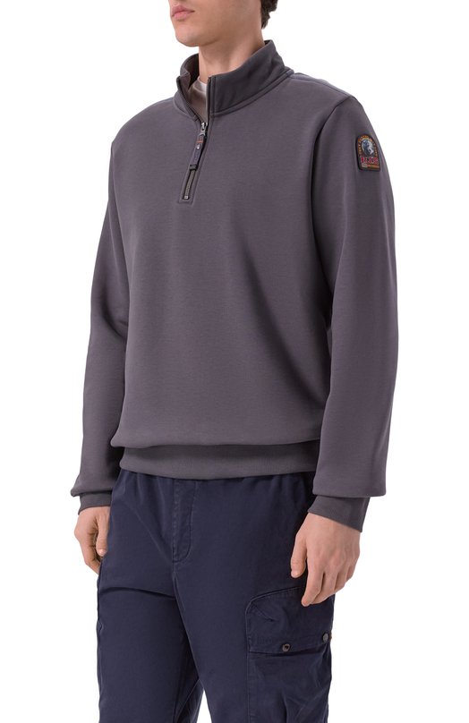 Хлопковый анорак Parajumpers 25WMPMFLEY20 Серый  25WMPMFLEY20 Фото 3