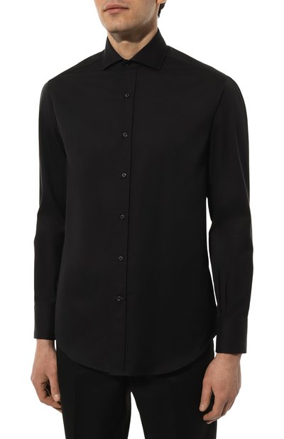 Хлопковая рубашка BRUNELLO CUCINELLI, арт. MW6040028, фото 3