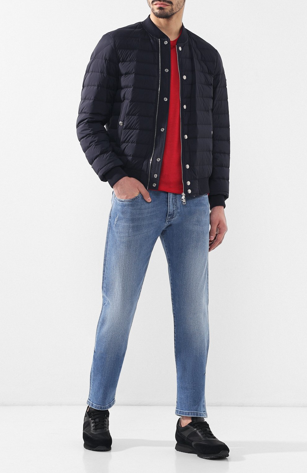 Пуховый бомбер blain MONCLER, арт. E1-091-40371-95-C0007, фото 2