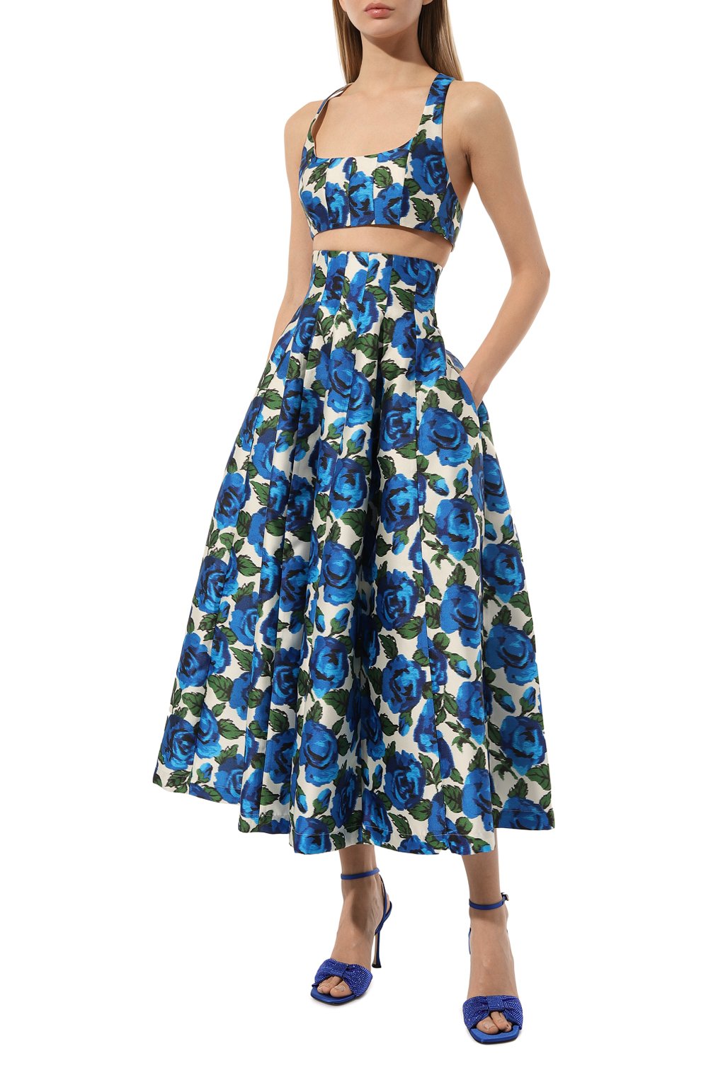 Юбка PHILOSOPHY DI LORENZO SERAFINI синего цвета по цене 79150 руб., арт. A0114/0735, фото 2 Юбка PHILOSOPHY DI LORENZO SERAFINI, арт. A0114/0735, фото 2